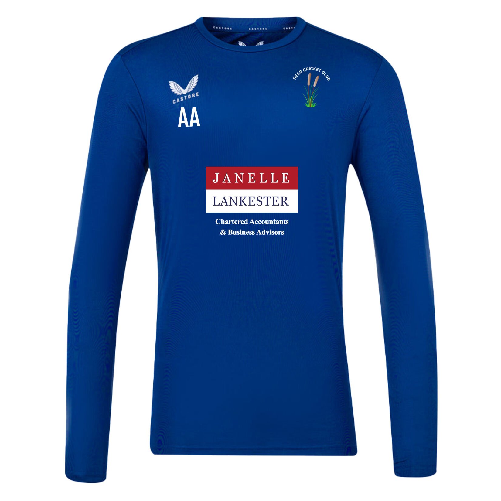 Castore Long Sleeve Training Tee - Royal Blue/White