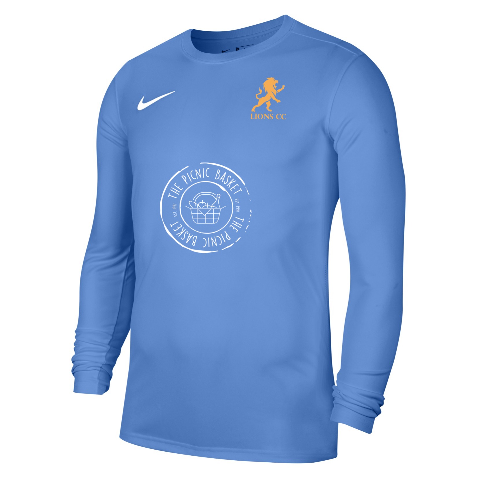 Nike Park VII Dri-FIT Long Sleeve Football Shirt - University Blue/White