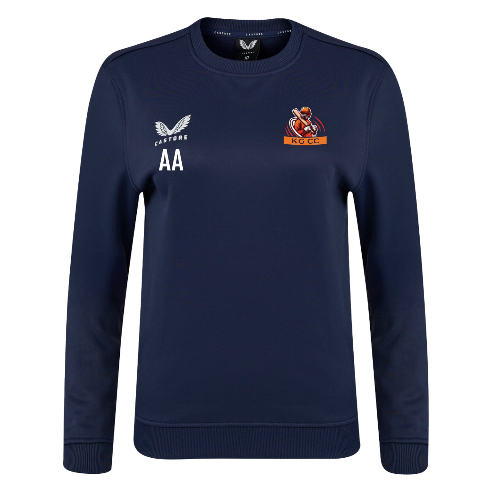 Castore Brushback Sweatshirt (W) - Navy/White