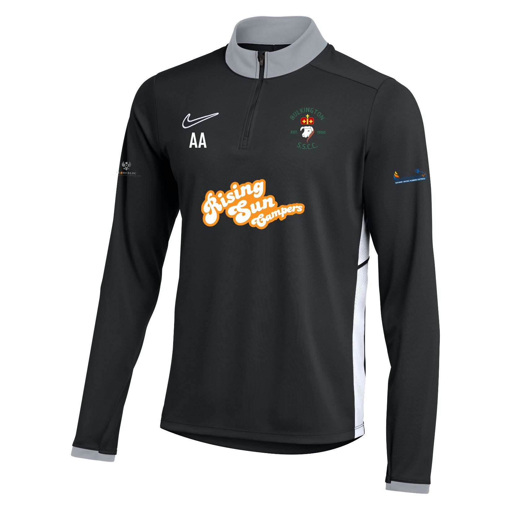 Nike Dri-FIT Academy 25 Drill Top - Black/White/White