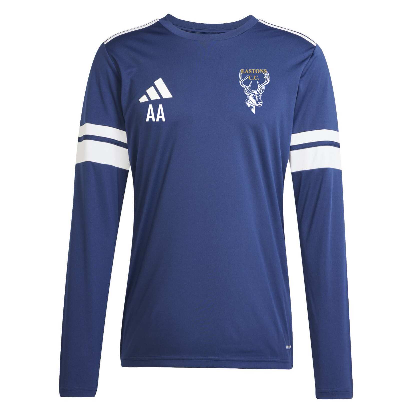 adidas Squadra 25 Long-Sleeve Jersey - Team Navy Blue/White
