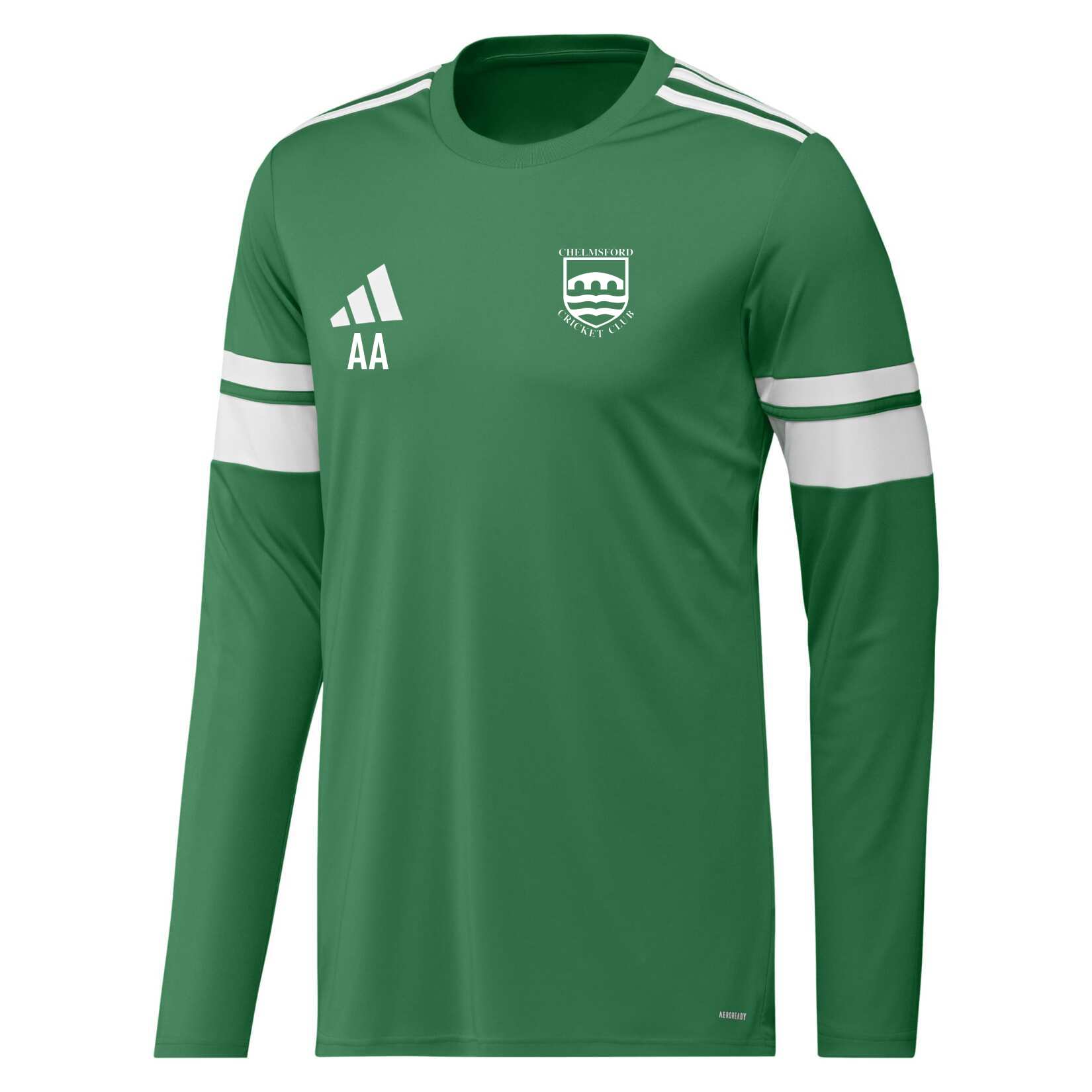 adidas Squadra 25 Long-Sleeve Jersey - Team Green/White