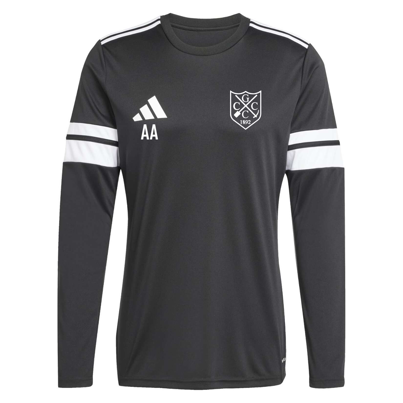 adidas Squadra 25 Long-Sleeve Jersey - Black/White