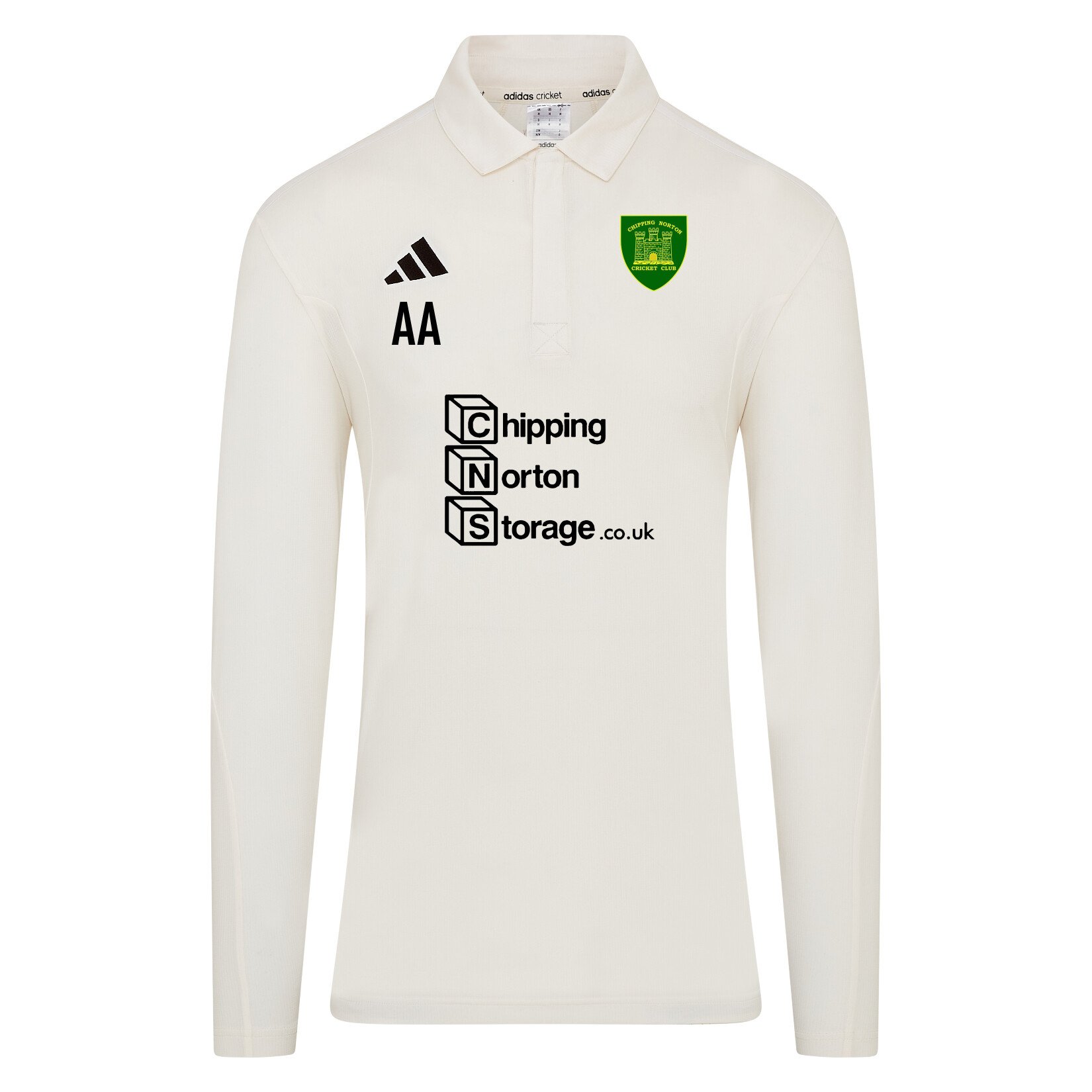 adidas-SS Elite Long-Sleeve Polo Shirt - Ivory/White