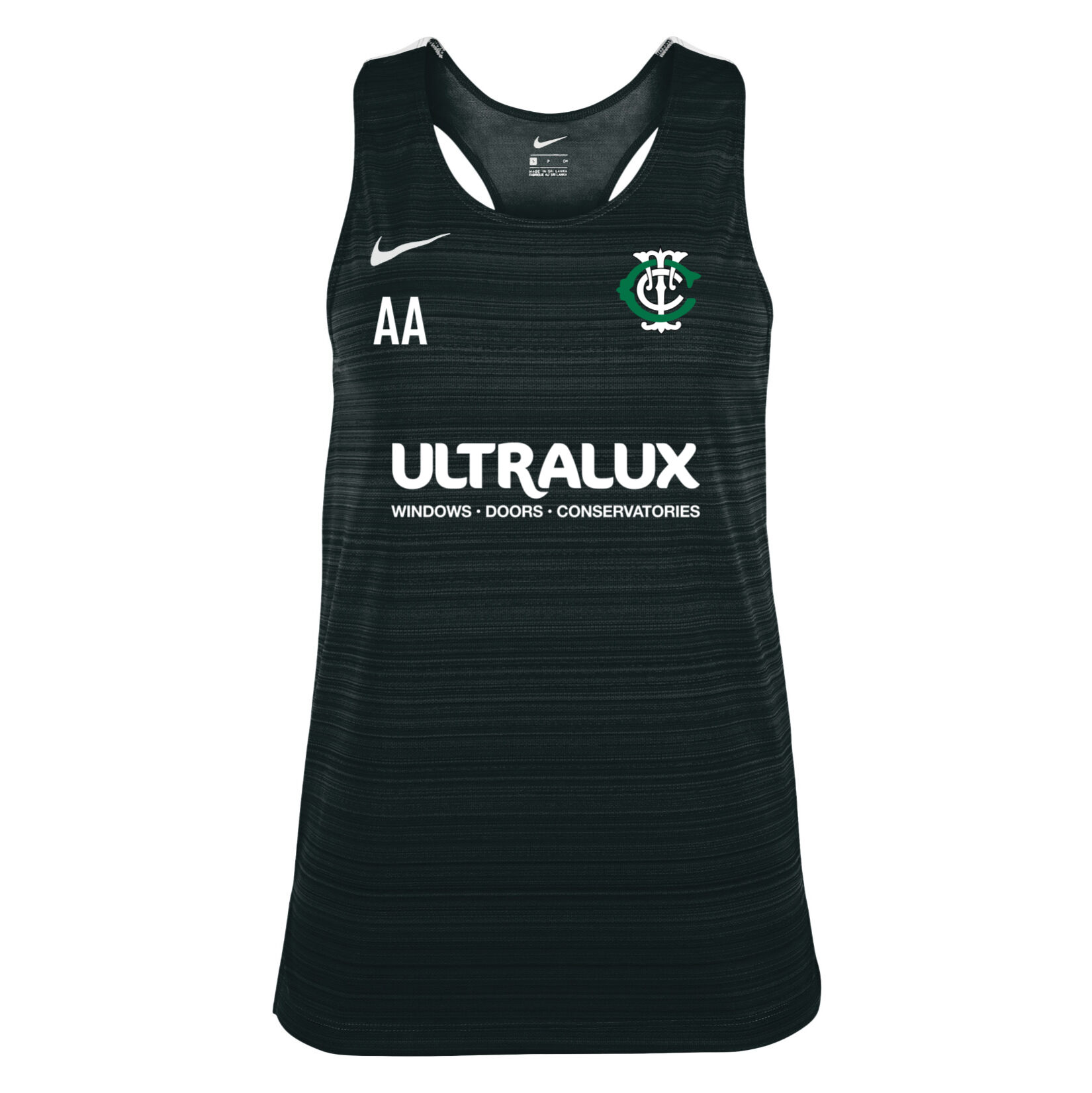 Zelus-Nike Dry Miler Singlet (W) - Black/White