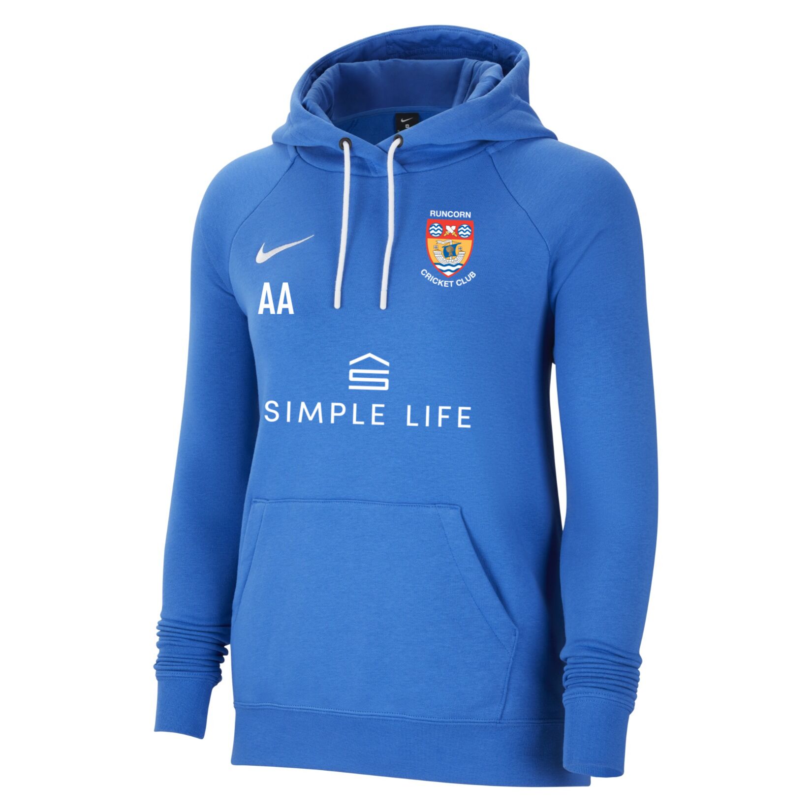 Nike Team Club 20 Hoodie (W) - Royal Blue/White/White