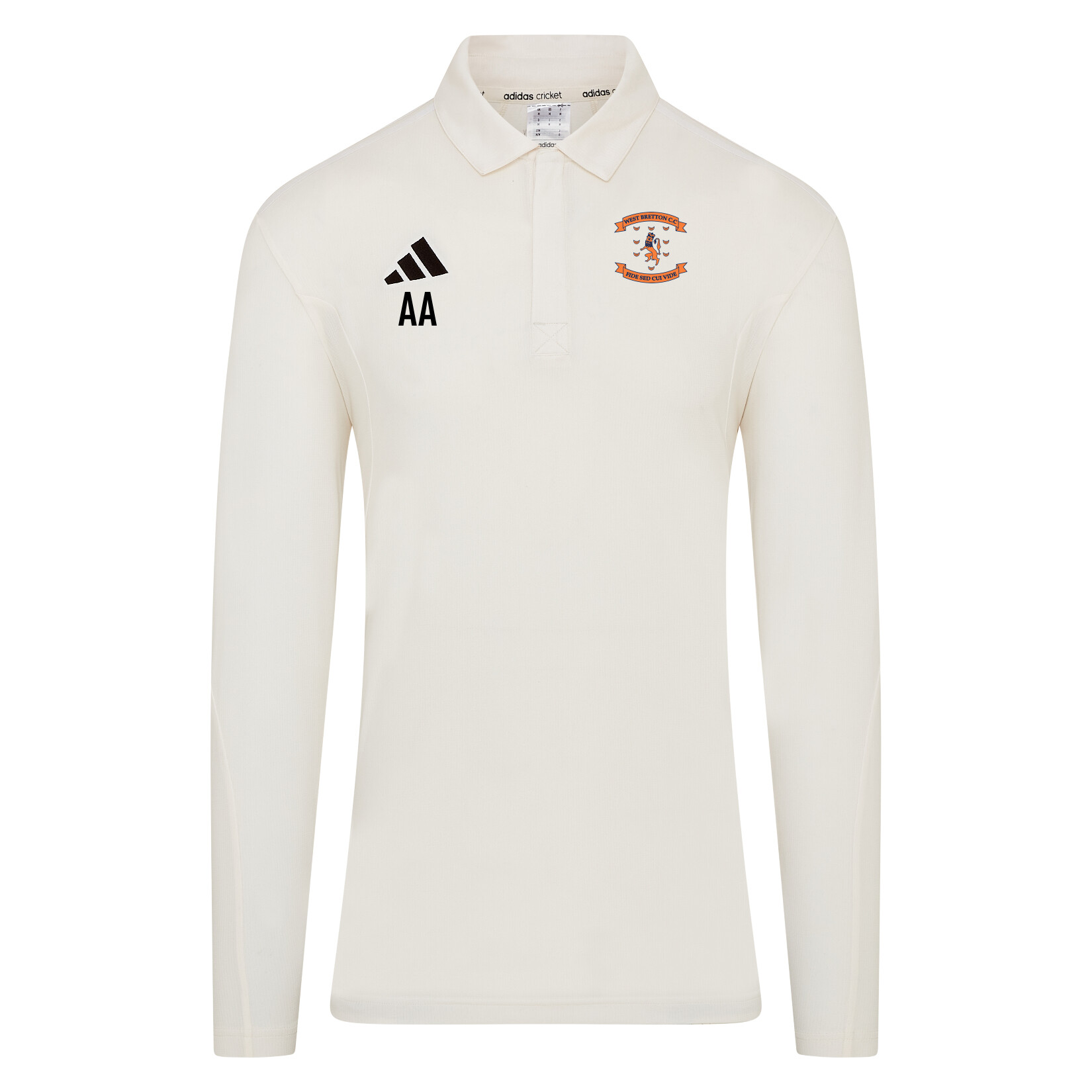 adidas-SS Elite Long-Sleeve Polo Shirt - Ivory/White