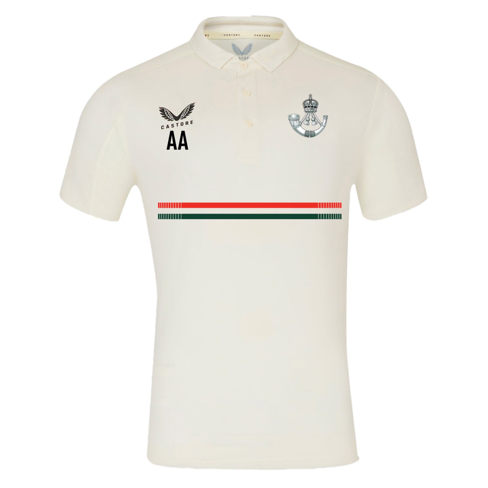 Castore Cricket SS Polo - CREAM/BLACK
