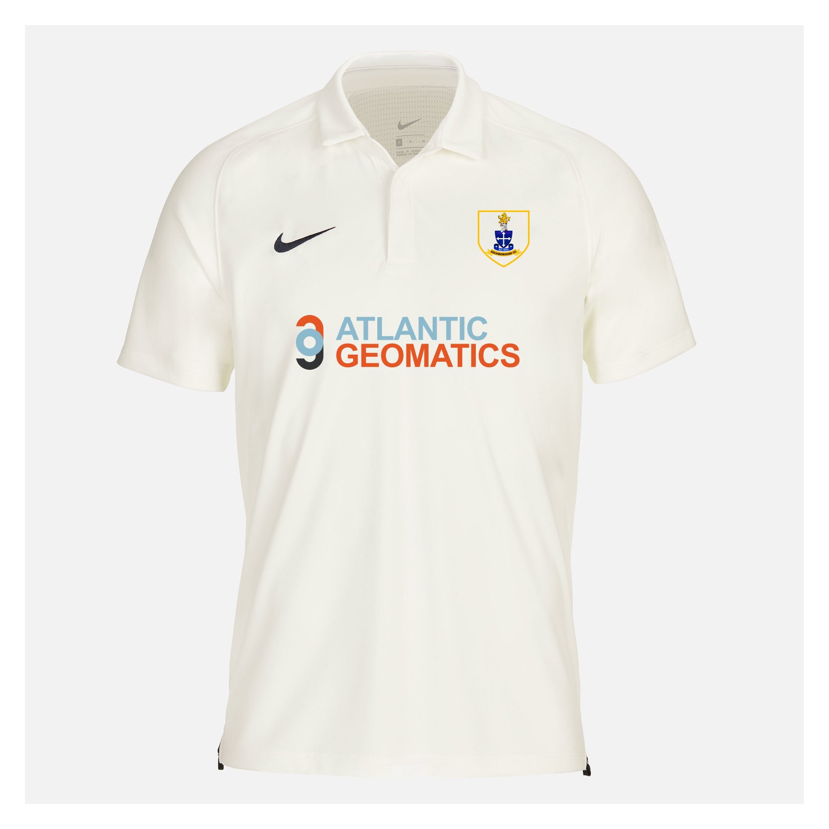 Zelus-Nike Cricket Short Sleeve Game Polo - Sail/Obsidian
