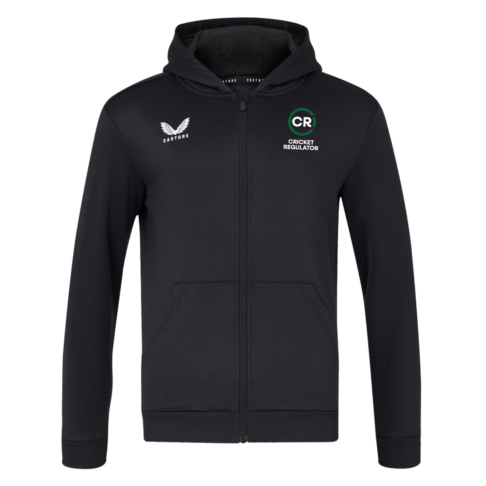 Castore Brushback Full-Zip Hoody - Black/White