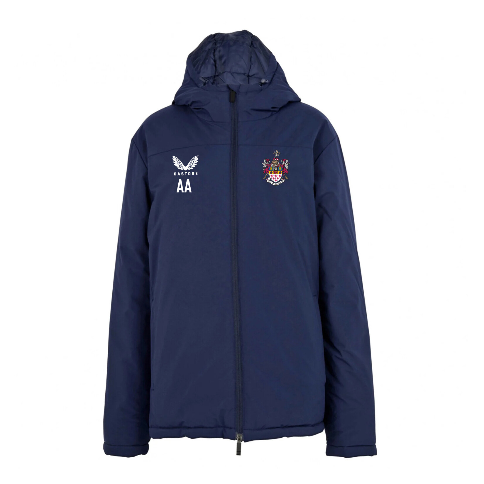 Castore Standard Length Bench Jacket - Navy/White