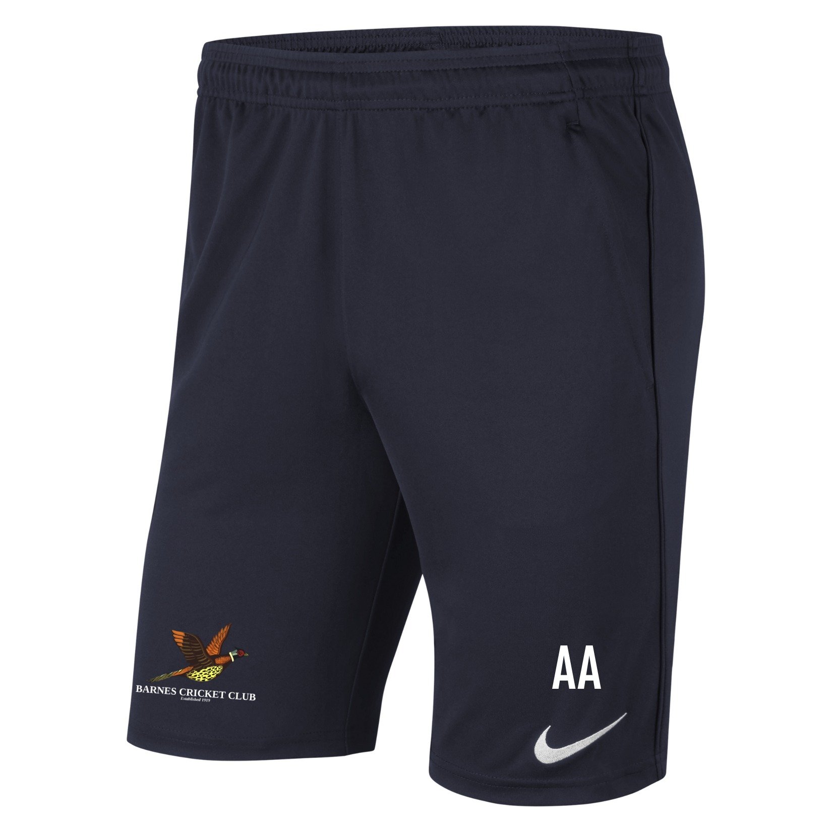 Nike Park 20 Pocketed Shorts (M) - Obsidian/Obsidian/White