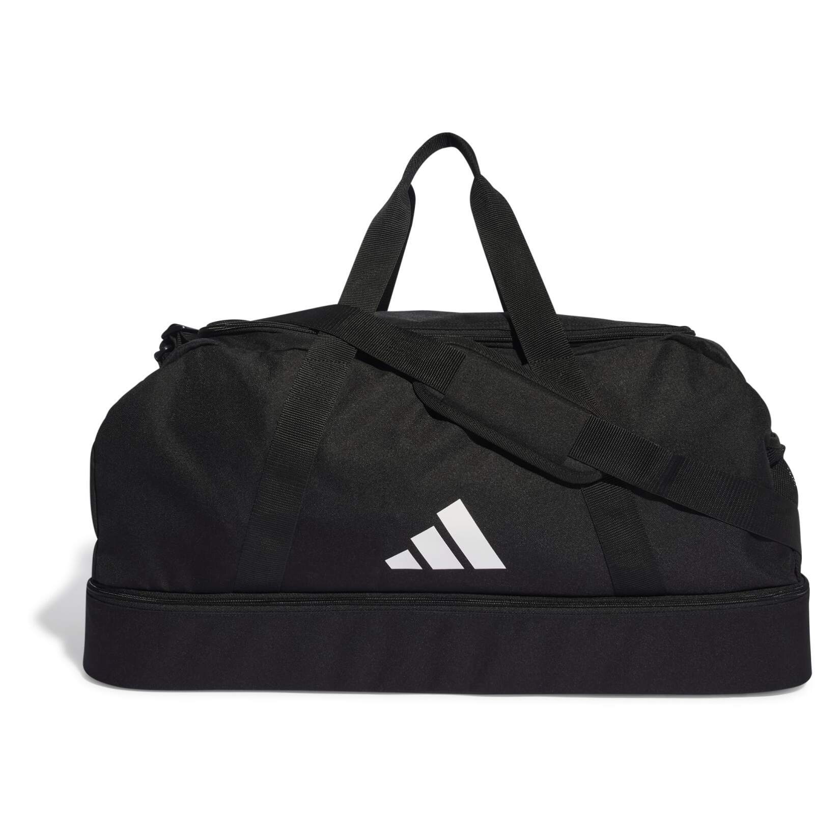 adidas Tiro League Duffel Bag Large with Bottom Compartment - BLACK/WHITE