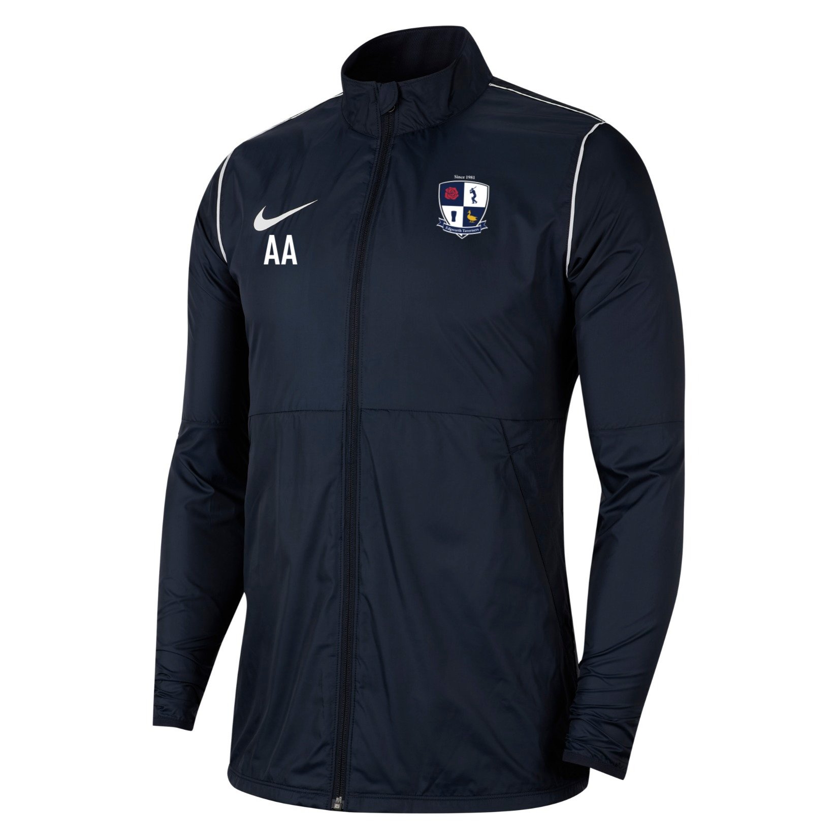 Nike Park 20 Repel Rain Jacket - Obsidian/White/White