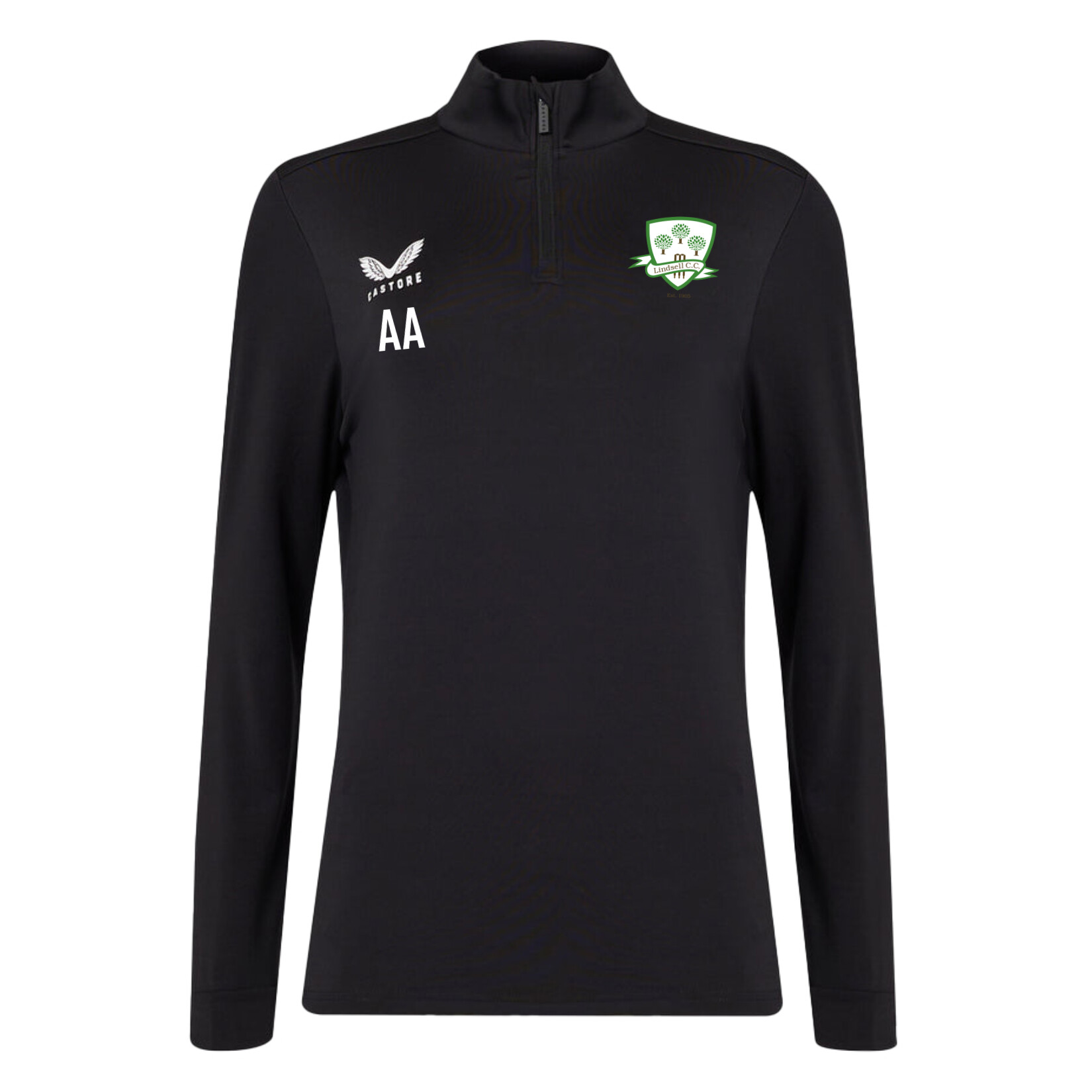 Castore Quarter Zip Midlayer (W) - Black/White