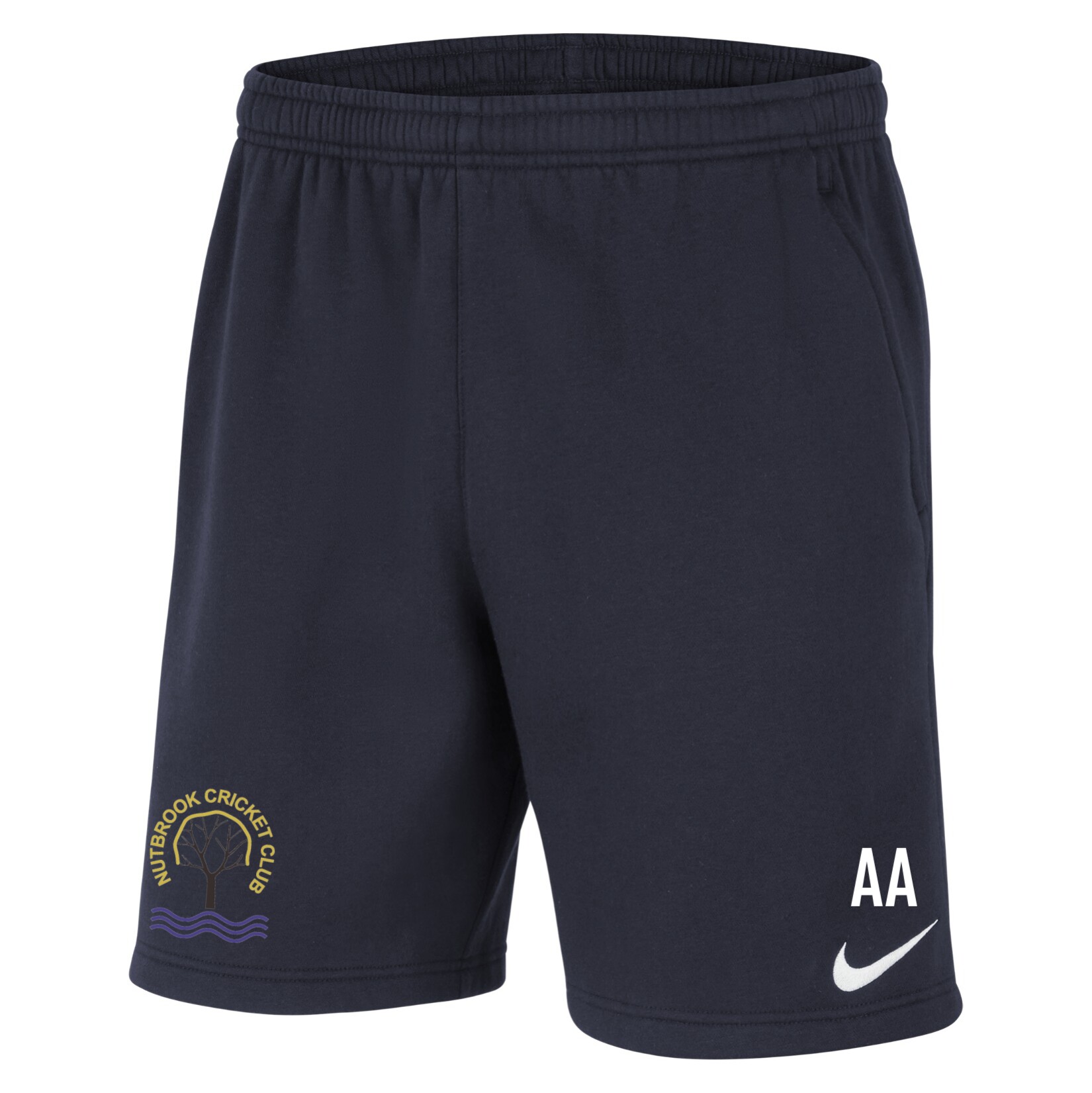 Nike Team Club 20 Fleece Shorts (M) - Obsidian/White/White
