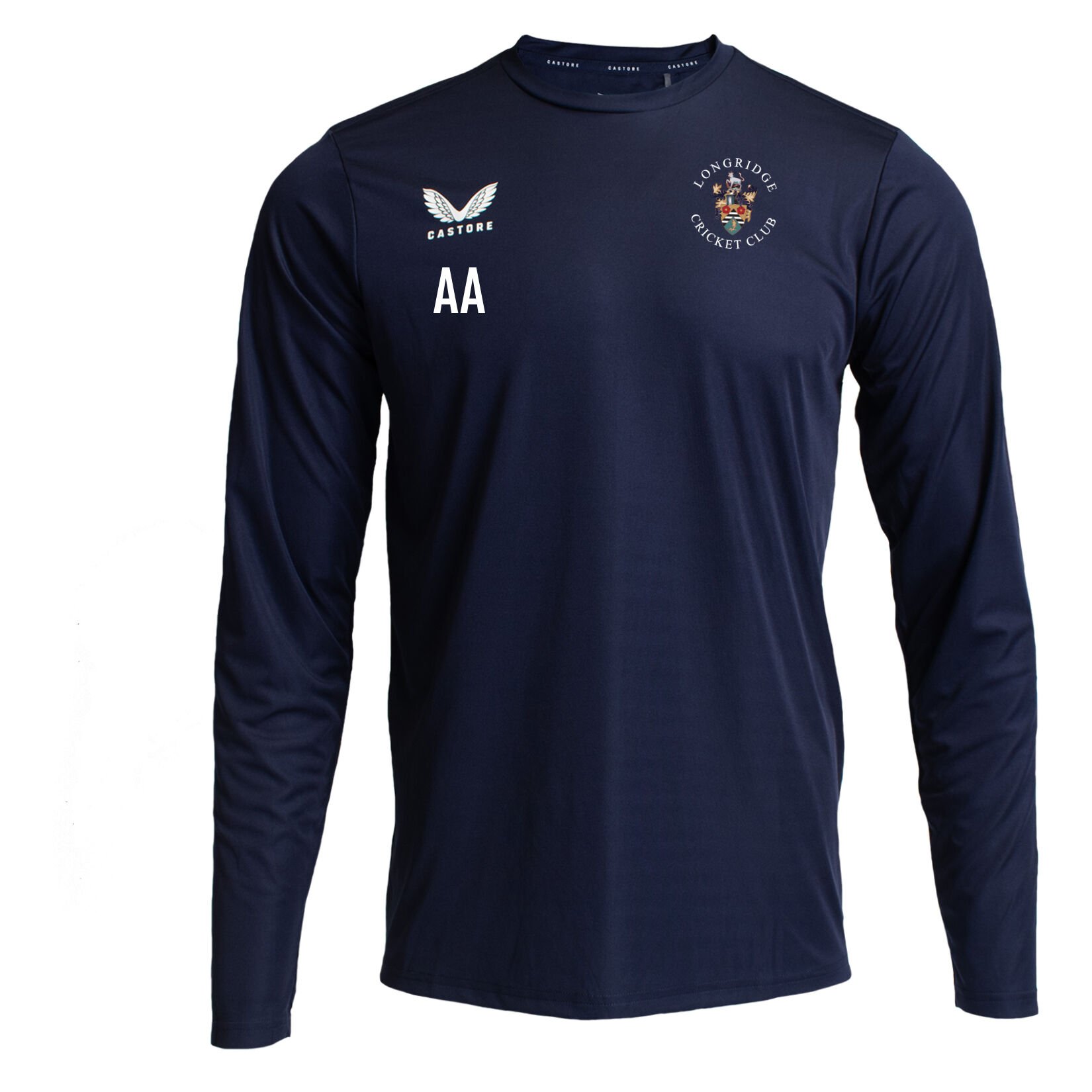 Castore Long Sleeve Training Tee - Navy/White