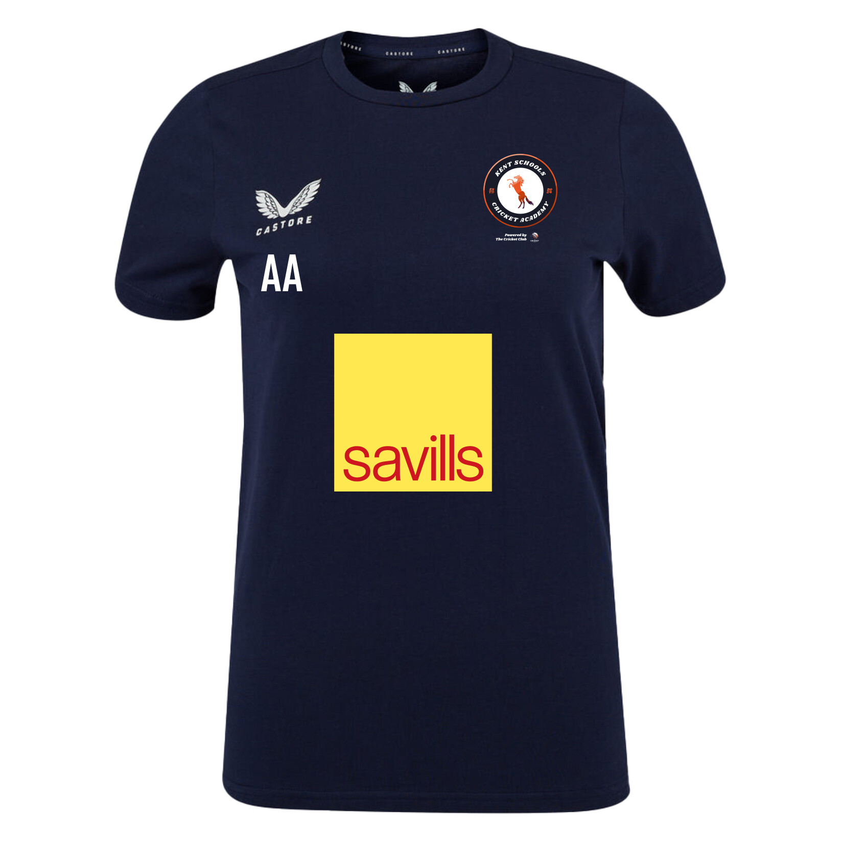 Castore Cotton Leisure T-Shirt (W) - Navy/White