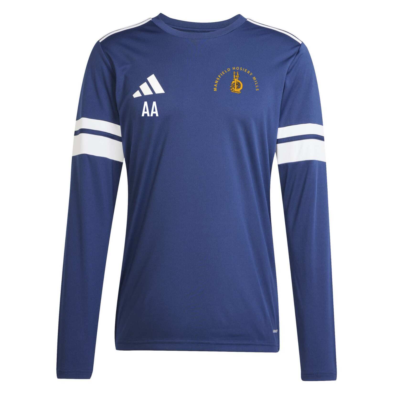 adidas Squadra 25 Long-Sleeve Jersey - Team Navy Blue/White