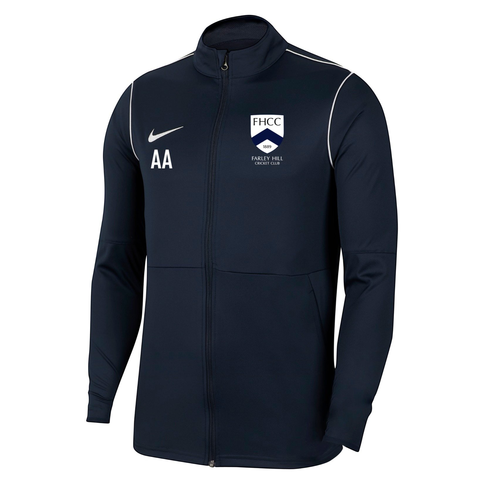 Nike Dri-FIT Park 20 Knitted Track Jacket - Obsidian/White/White