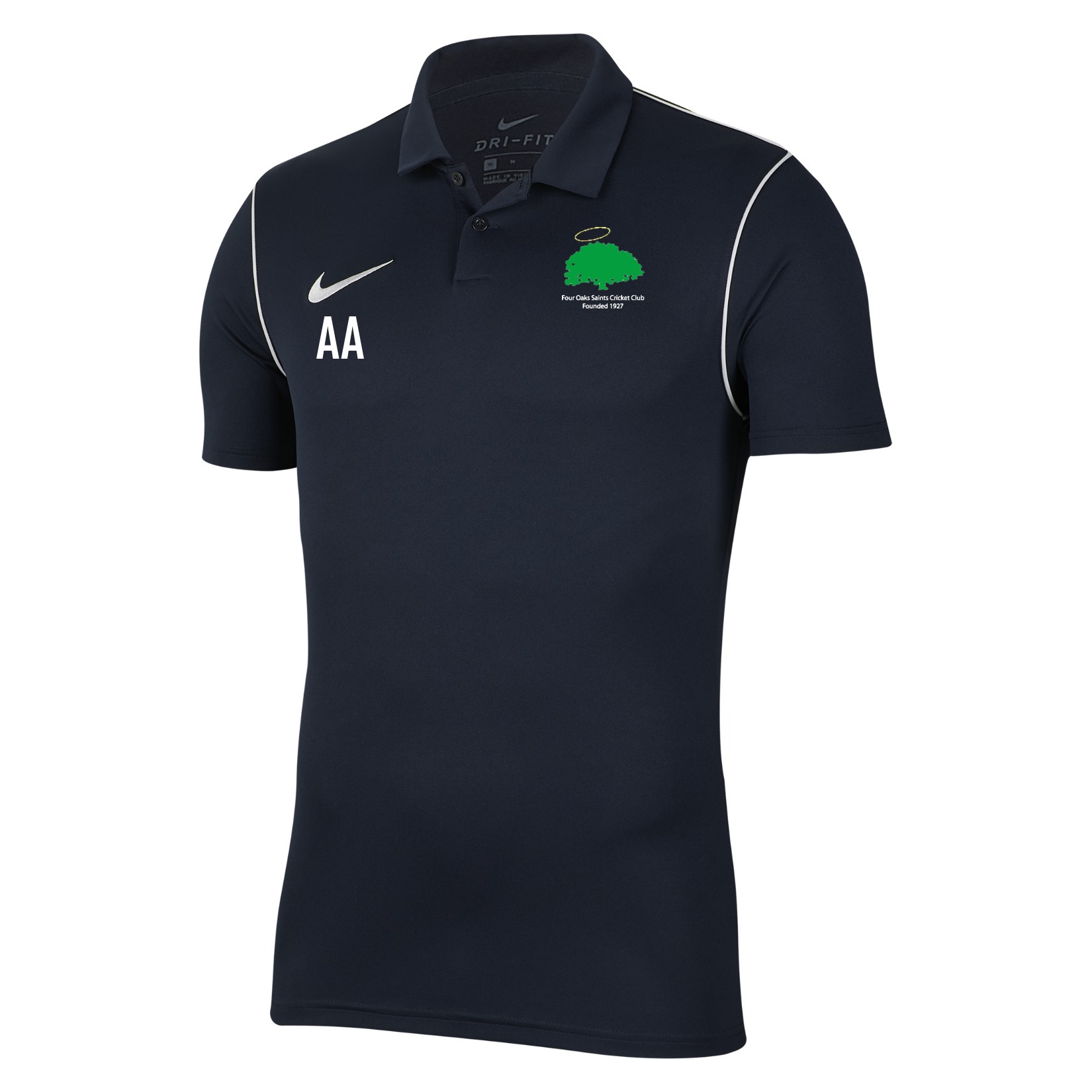 Nike Dri-FIT Park 20 Polo - Obsidian/White/White