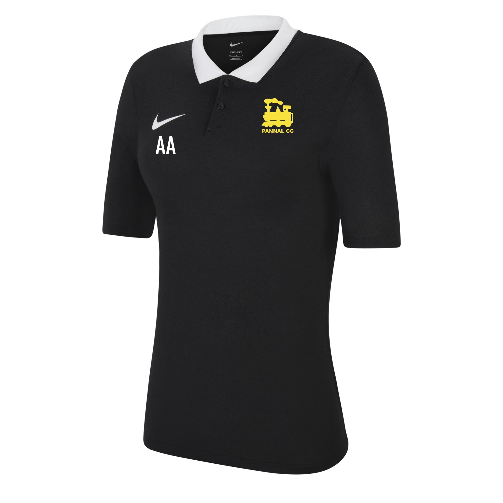 Nike Dri-FIT Park Poly Cotton Polo (W) - Black/White/White