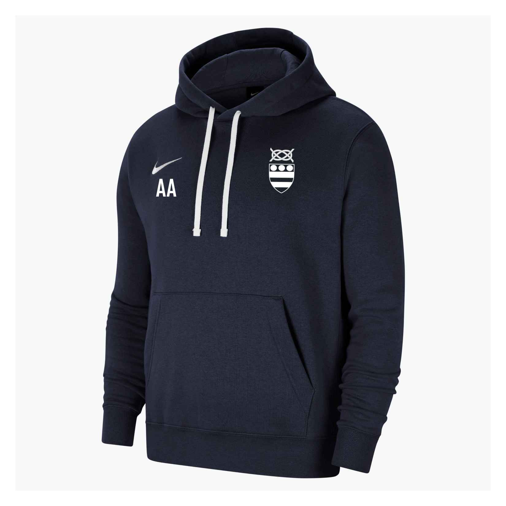 Nike Team Club 20 Fleece Hoodie (M) - Obsidian/White/White