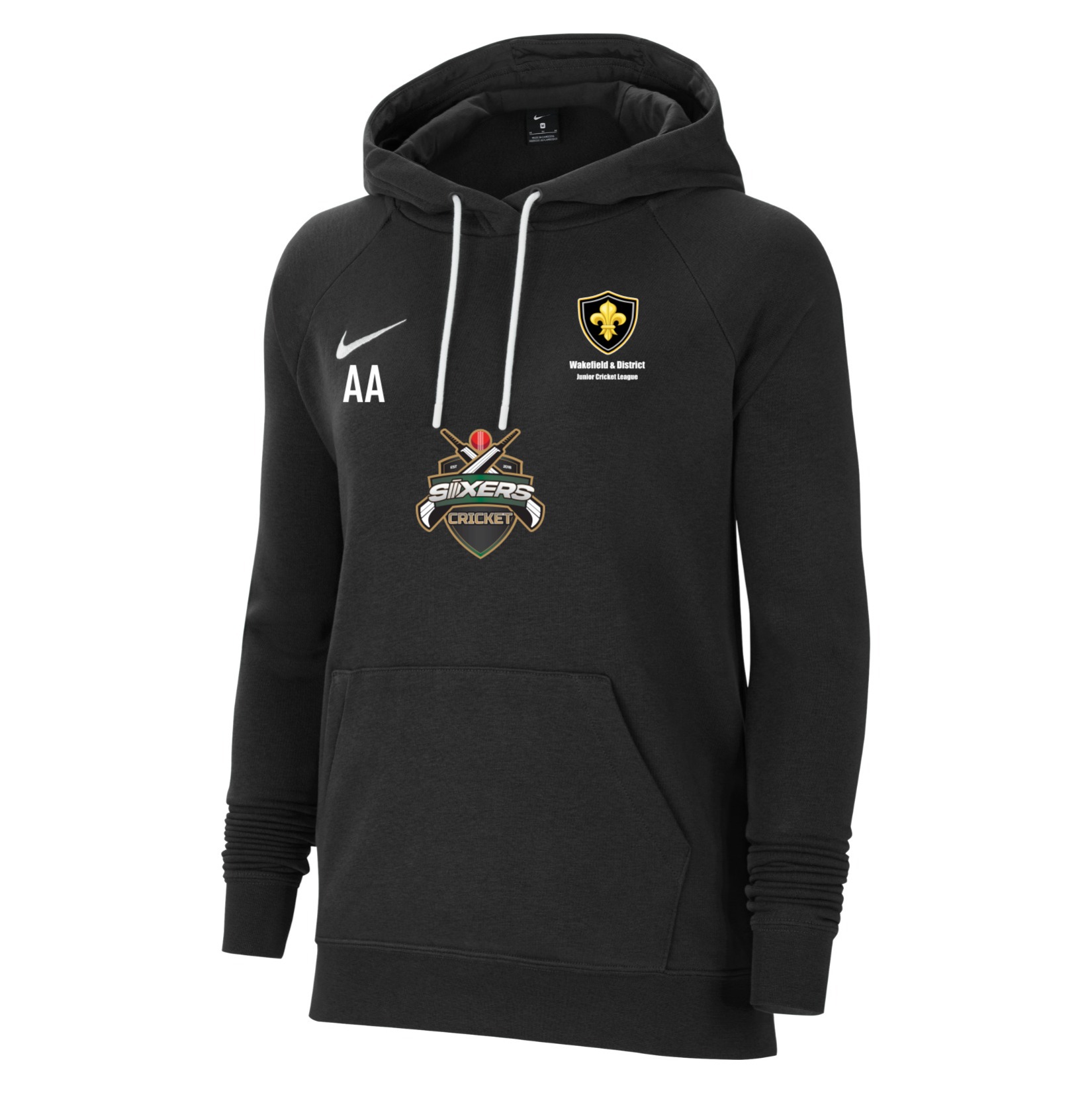Nike Team Club 20 Hoodie (W) - Black/White/White
