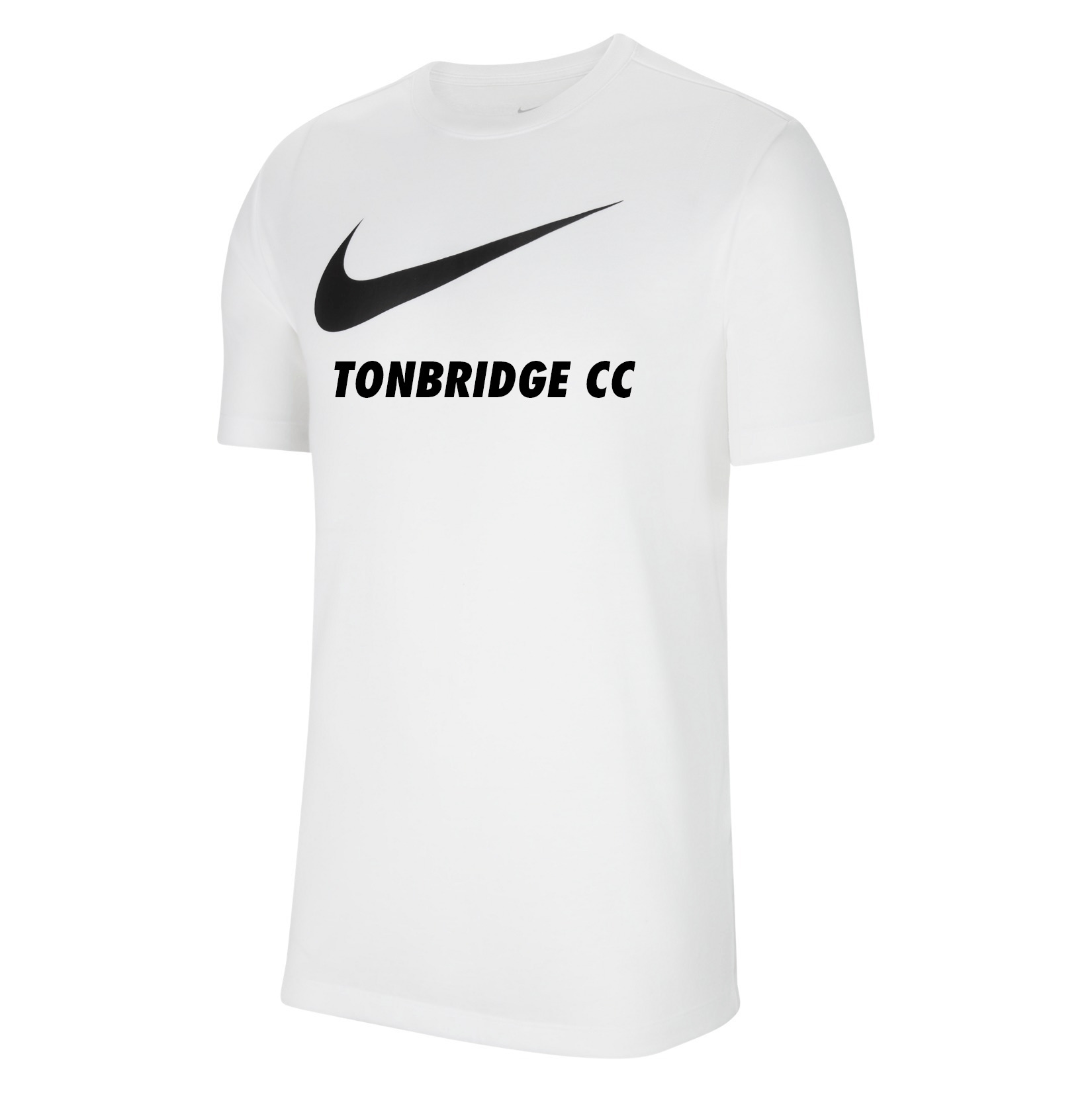 Nike Team Club 20 Swoosh Tee (M) - White/Black