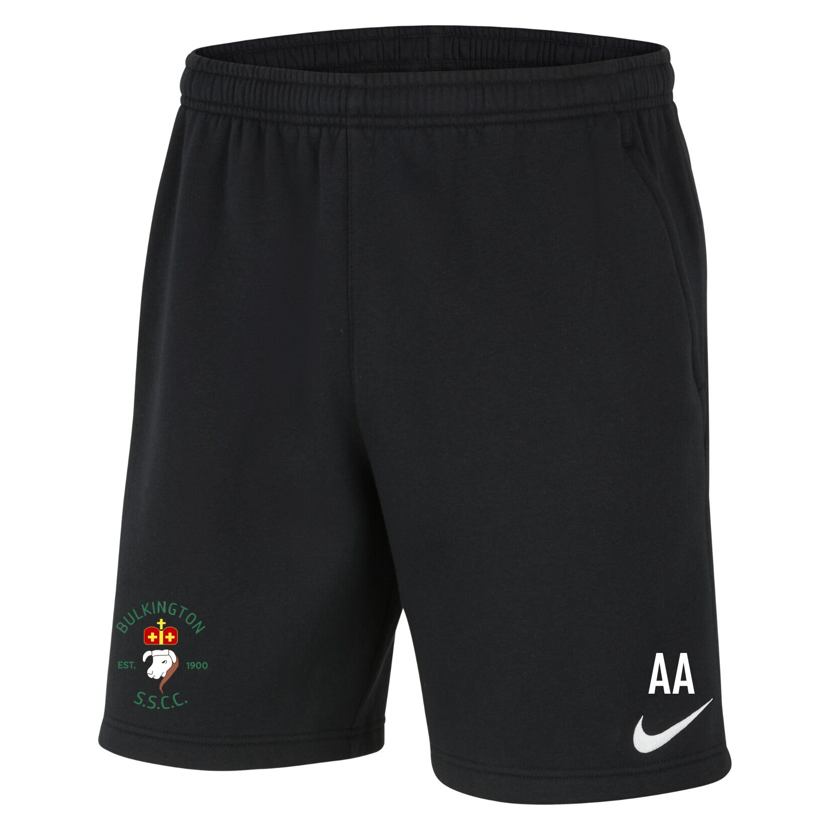 Nike Team Club 20 Fleece Shorts (M) - Black/White/White