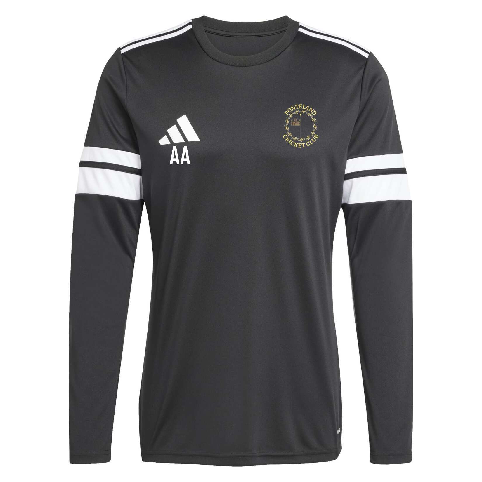 adidas Squadra 25 Long-Sleeve Jersey - Black/White