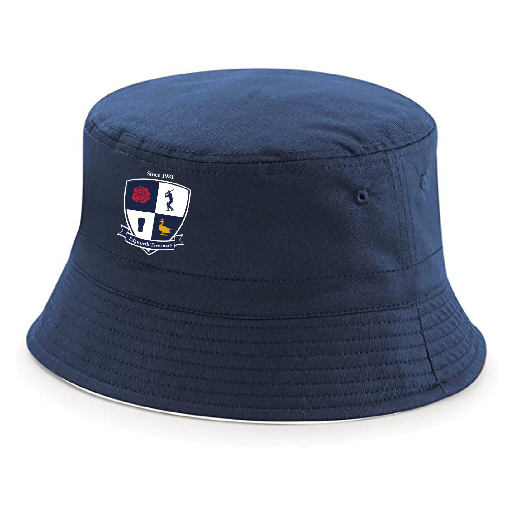 Prestige Reversible Bucket Hat - French Navy/White