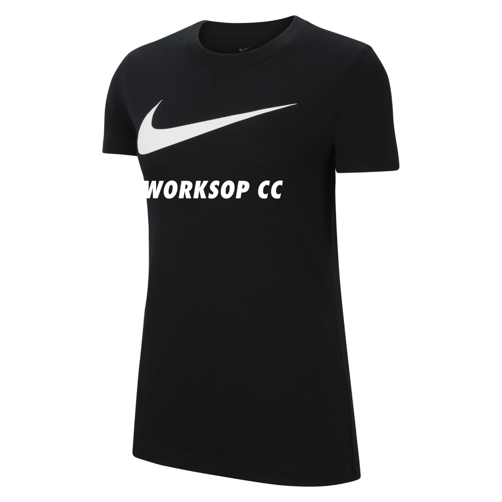 Nike Team Club 20 Swoosh Tee (W) - Black/White