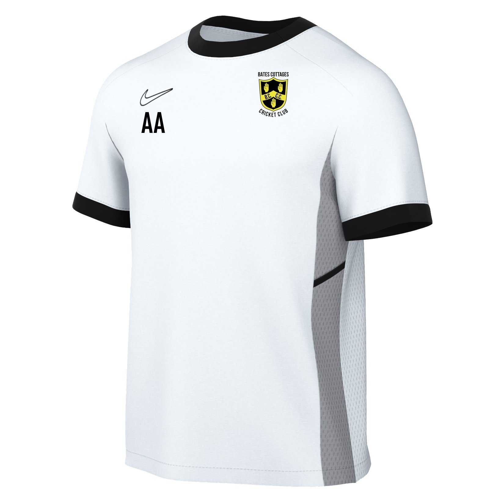 Nike Academy 25 Short-Sleeve Training Top - White/Black/Black