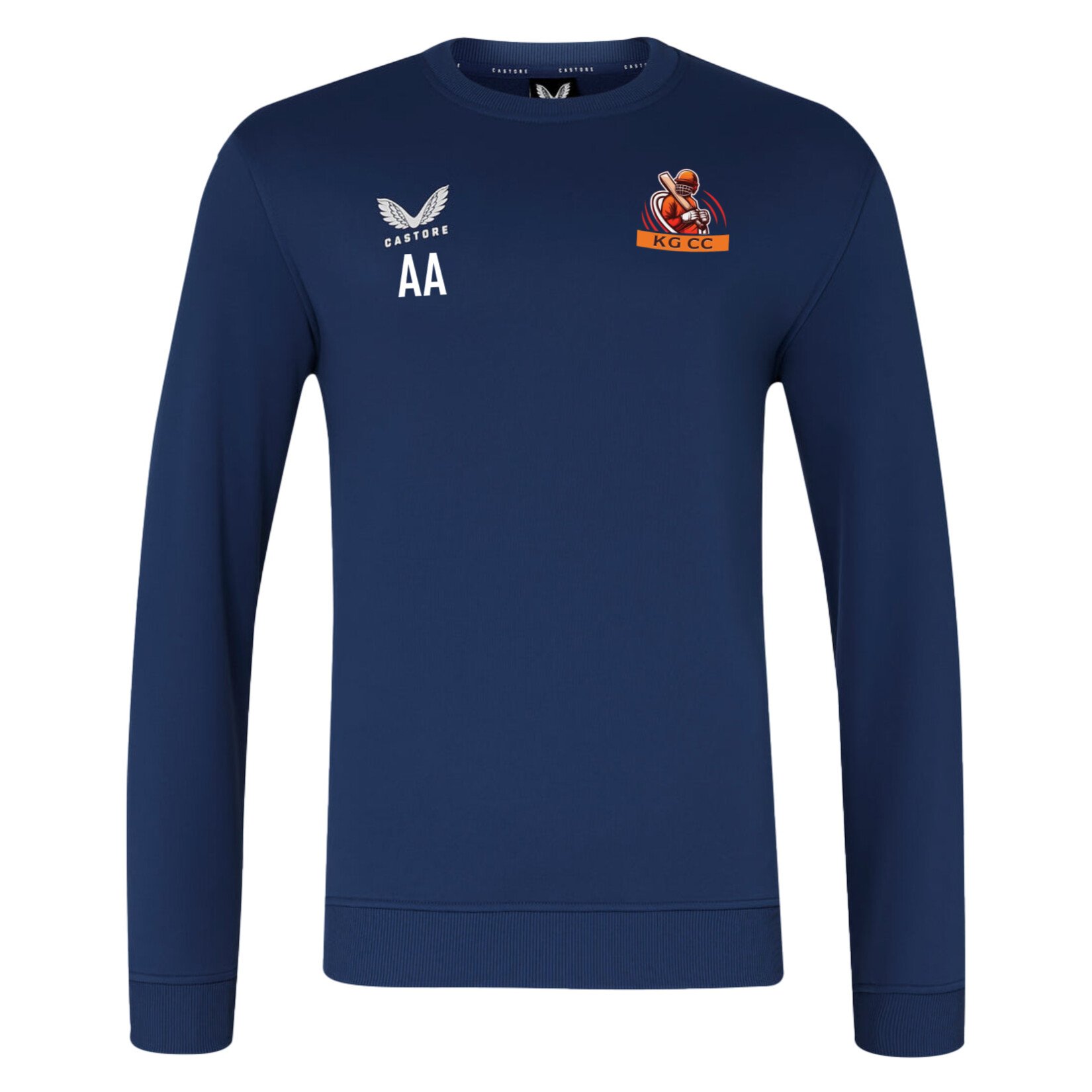 Castore Brushback Sweatshirt - Navy/White
