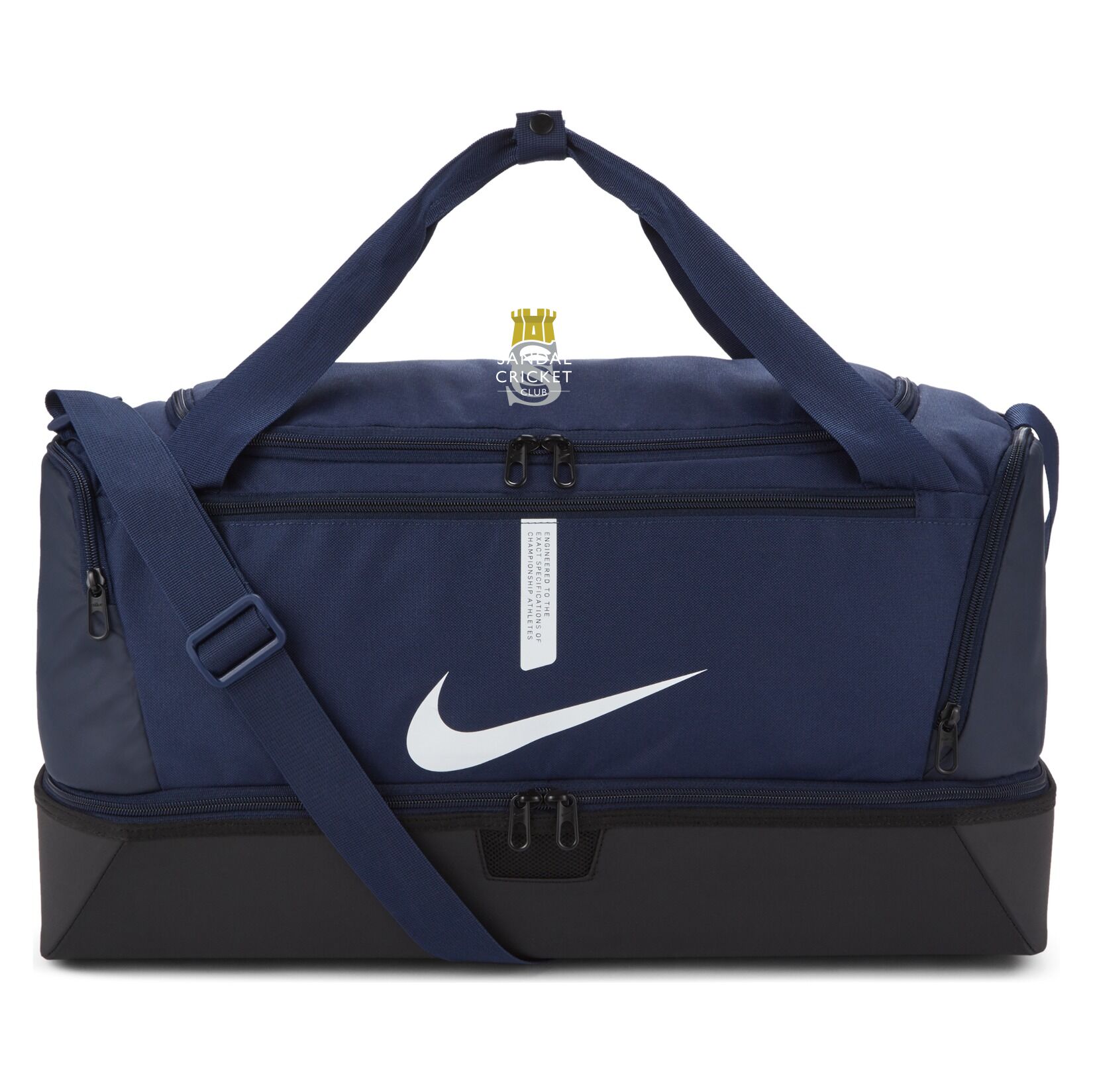 Nike Academy Team Hardcase Duffel Bag (Medium) - Midnight Navy/Black/White