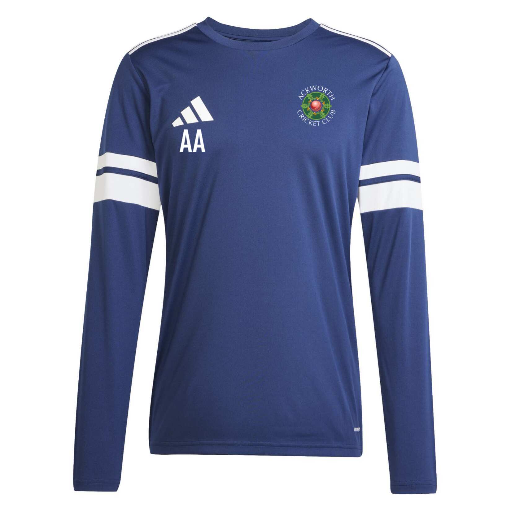 adidas Squadra 25 Long-Sleeve Jersey - Team Navy Blue/White