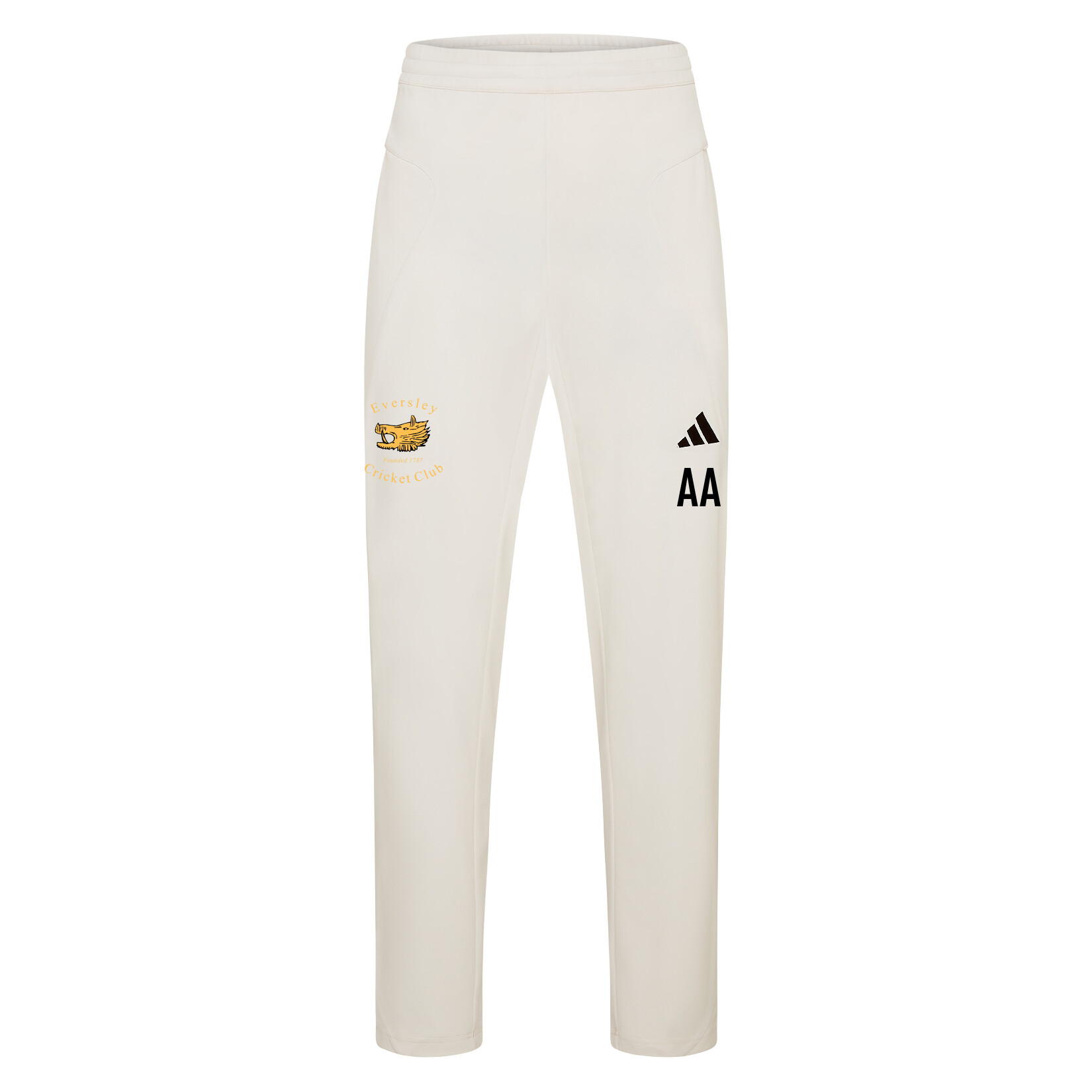 adidas-SS Elite Cricket Pants - Ivory/White