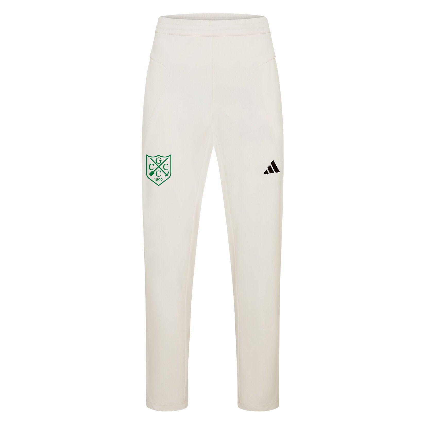 adidas-SS Elite Cricket Pants - Ivory/White