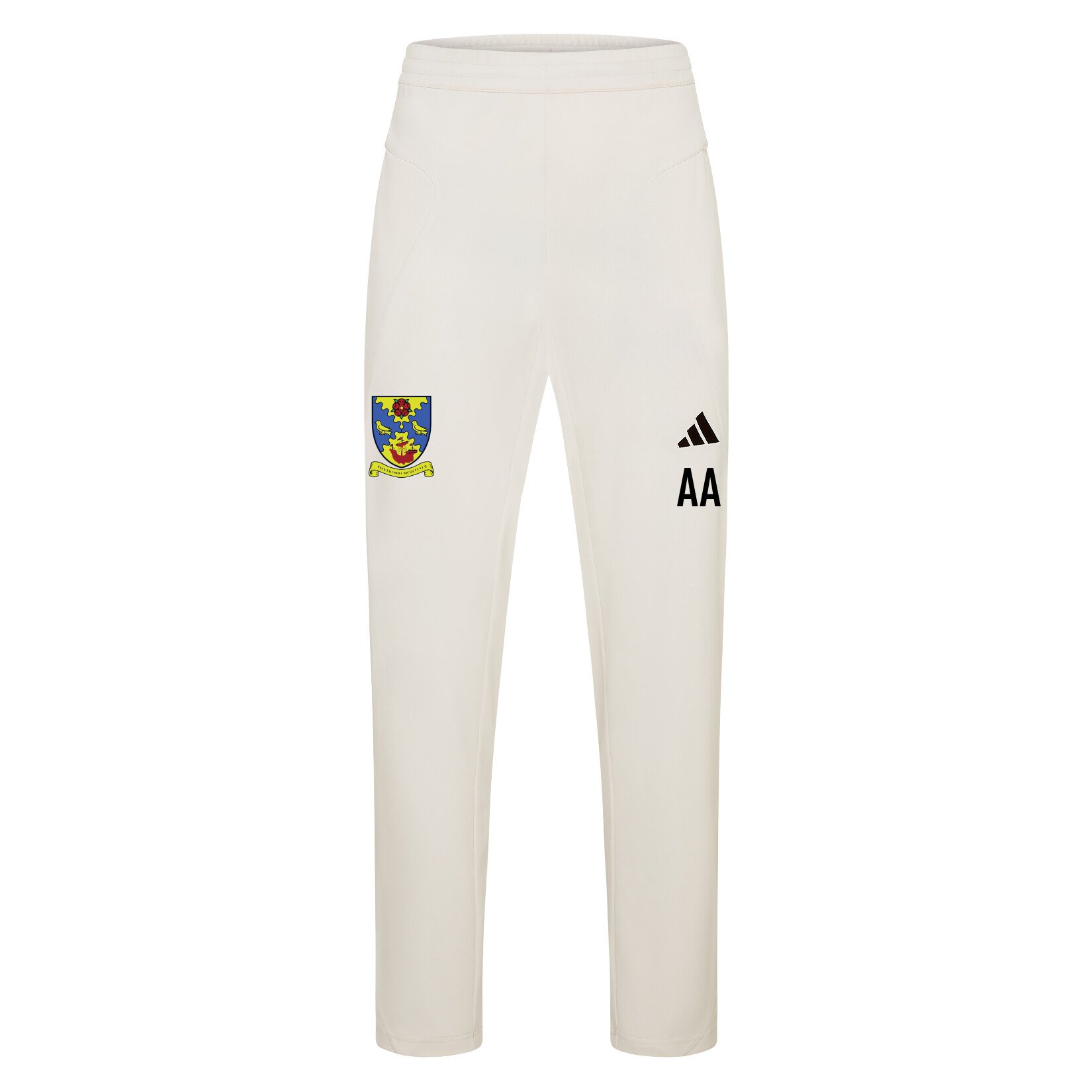 adidas-SS Elite Cricket Pants - Ivory/White