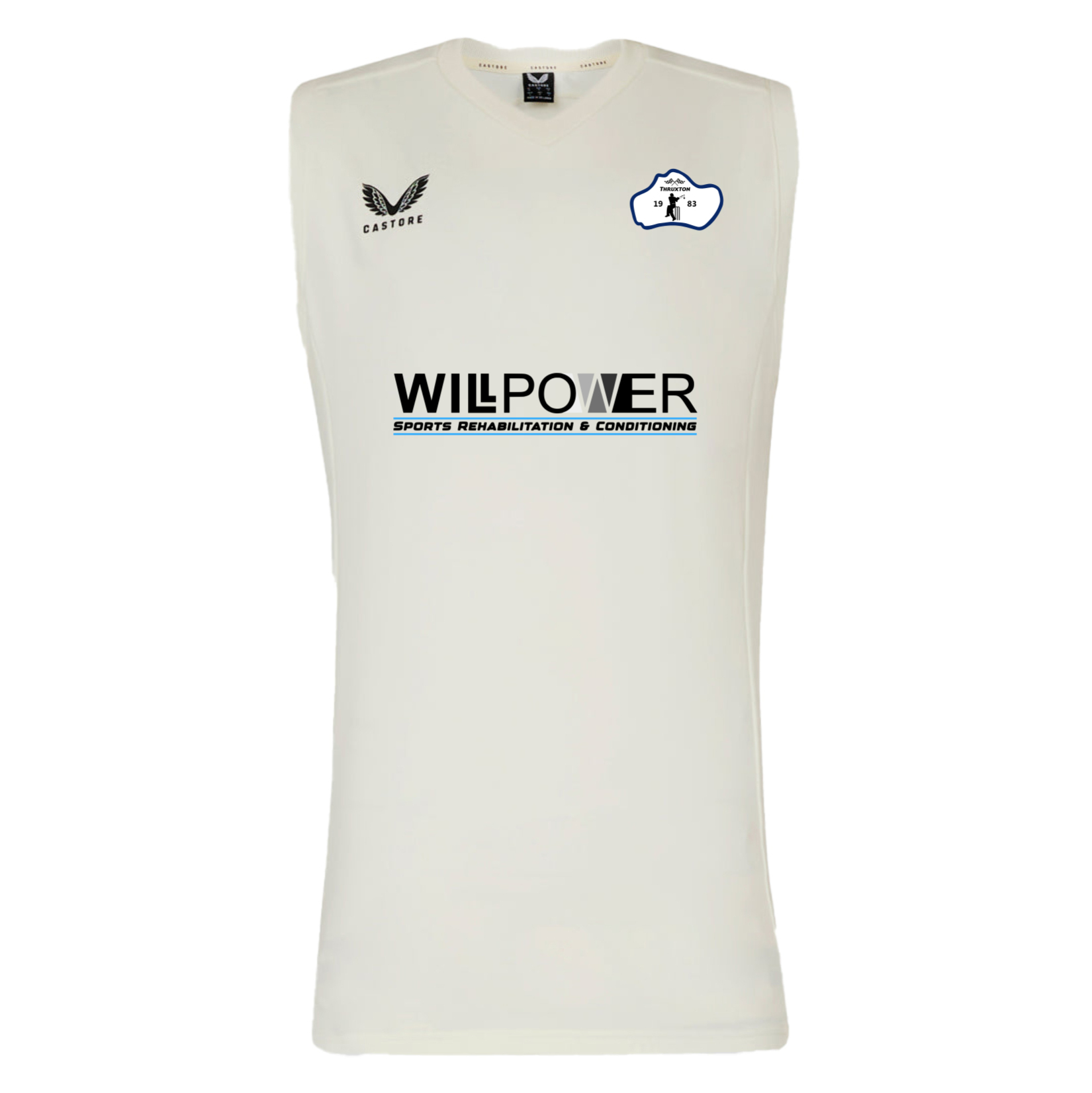 Castore Cricket Vest - Cream/Black