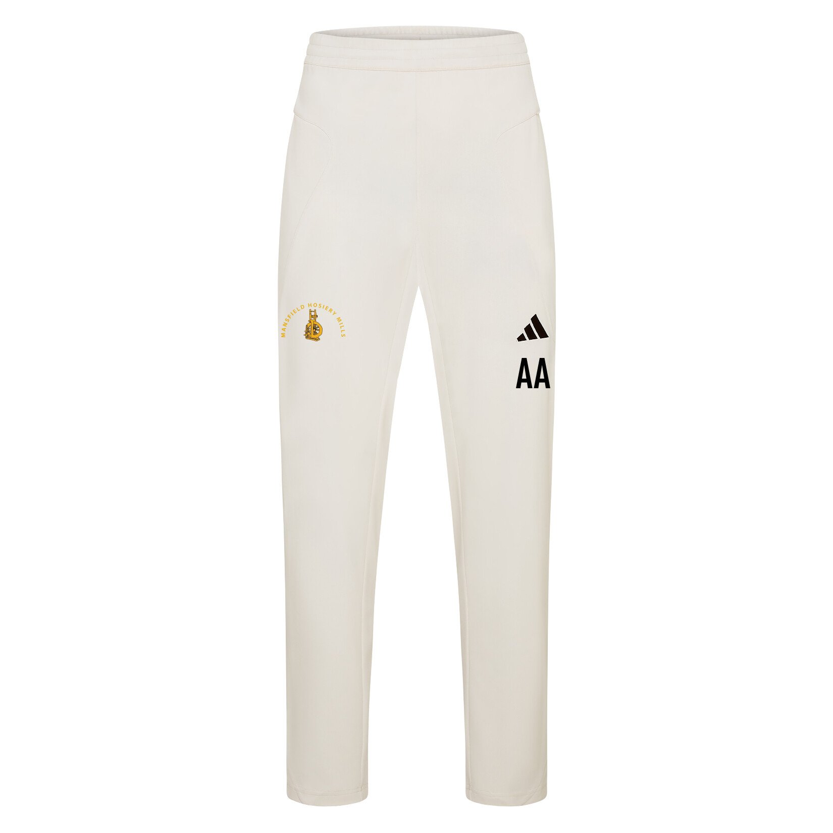 adidas-SS Elite Cricket Pants - Ivory/White