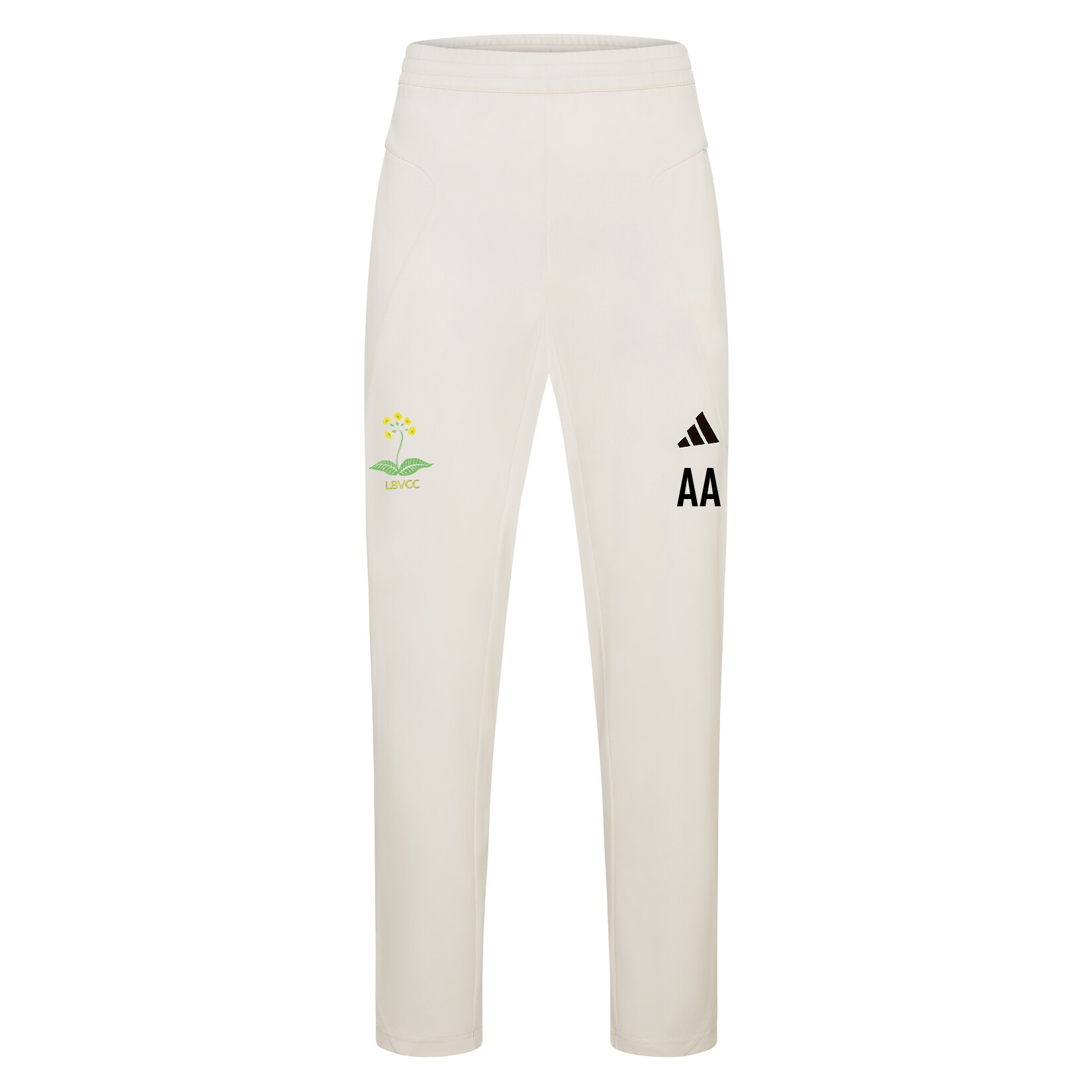 adidas-SS Elite Cricket Pants - Ivory/White
