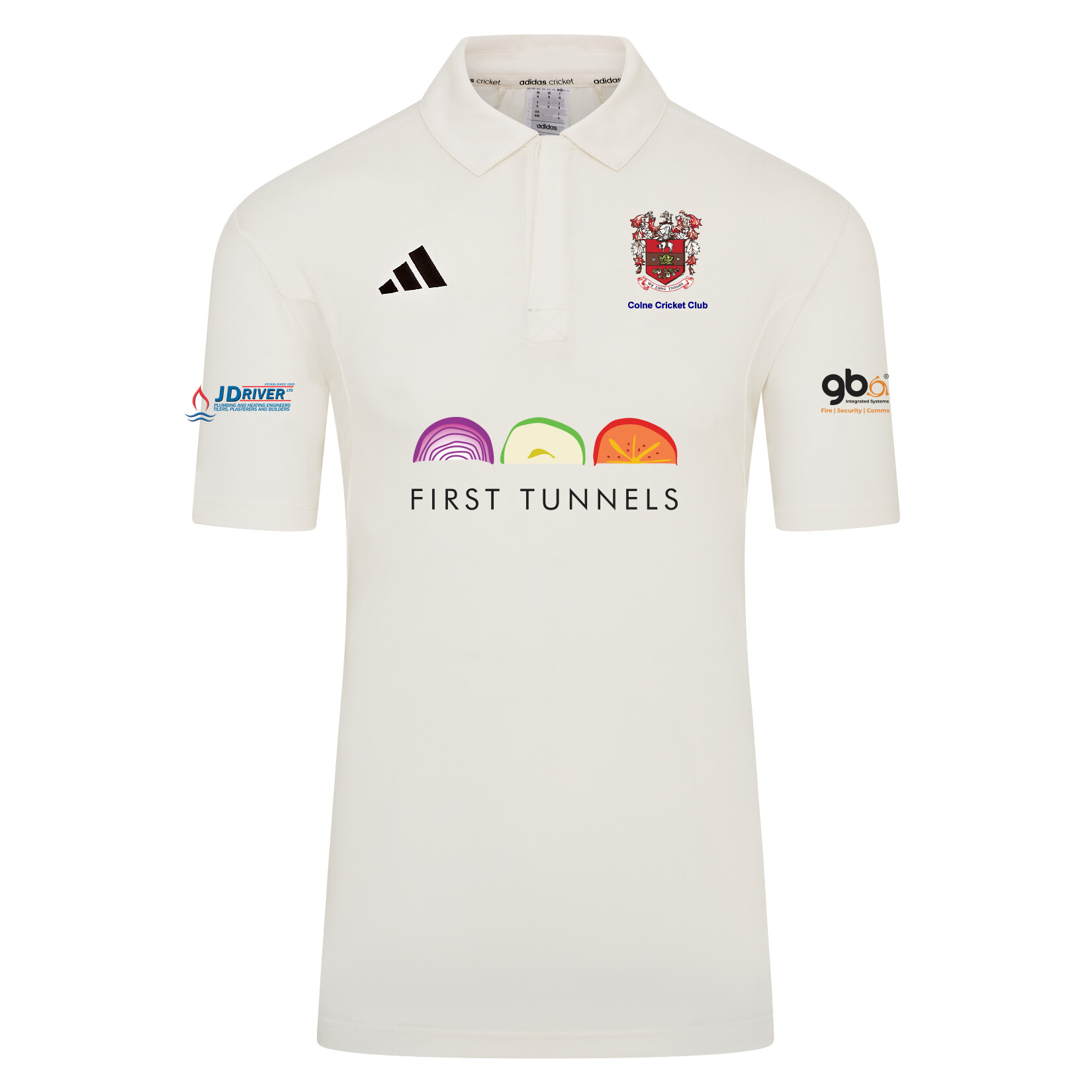 adidas-SS Elite Short Sleeve Cricket Shirt - Ivory/White