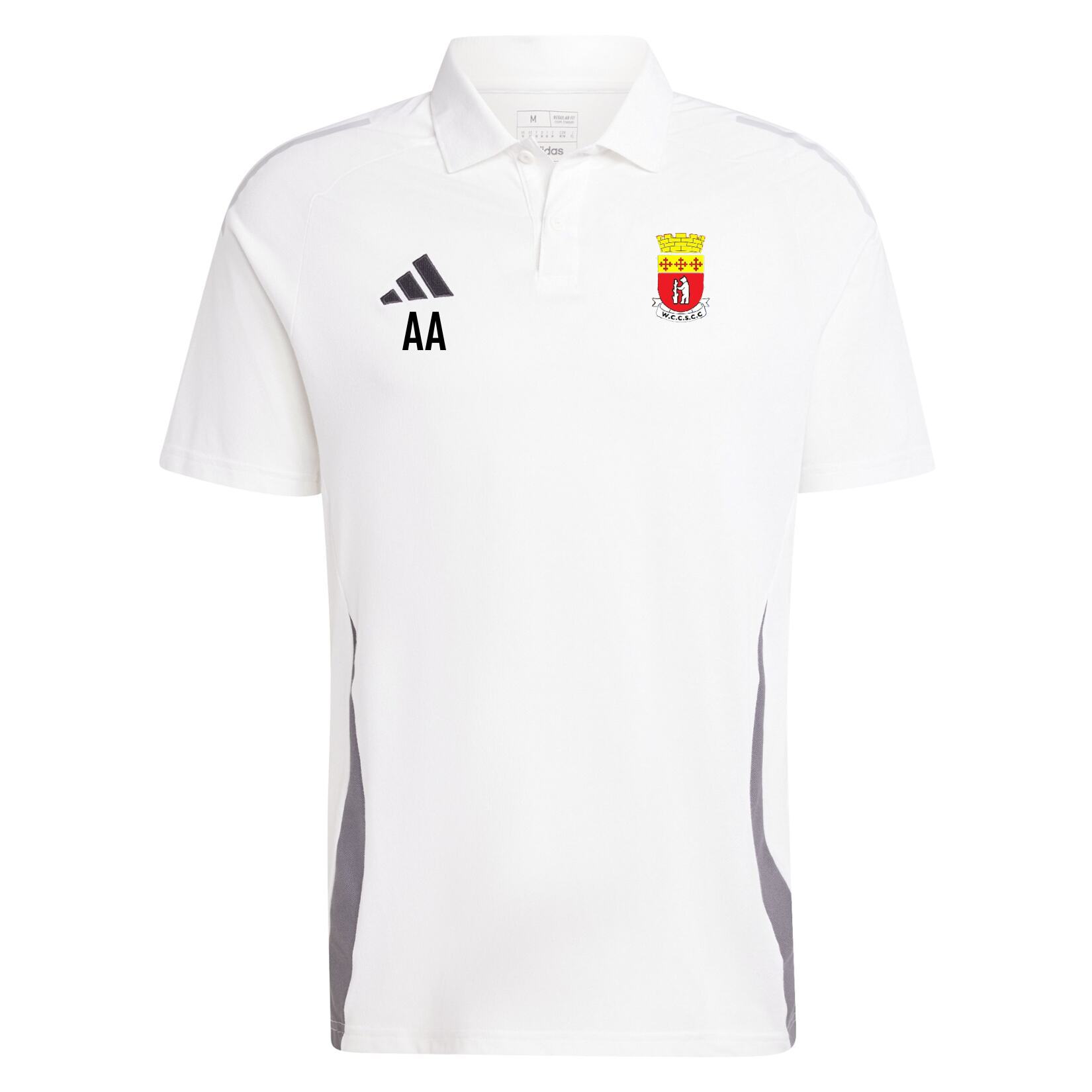 adidas Tiro 24 Competition Polo Shirt - White/Team light grey/Black