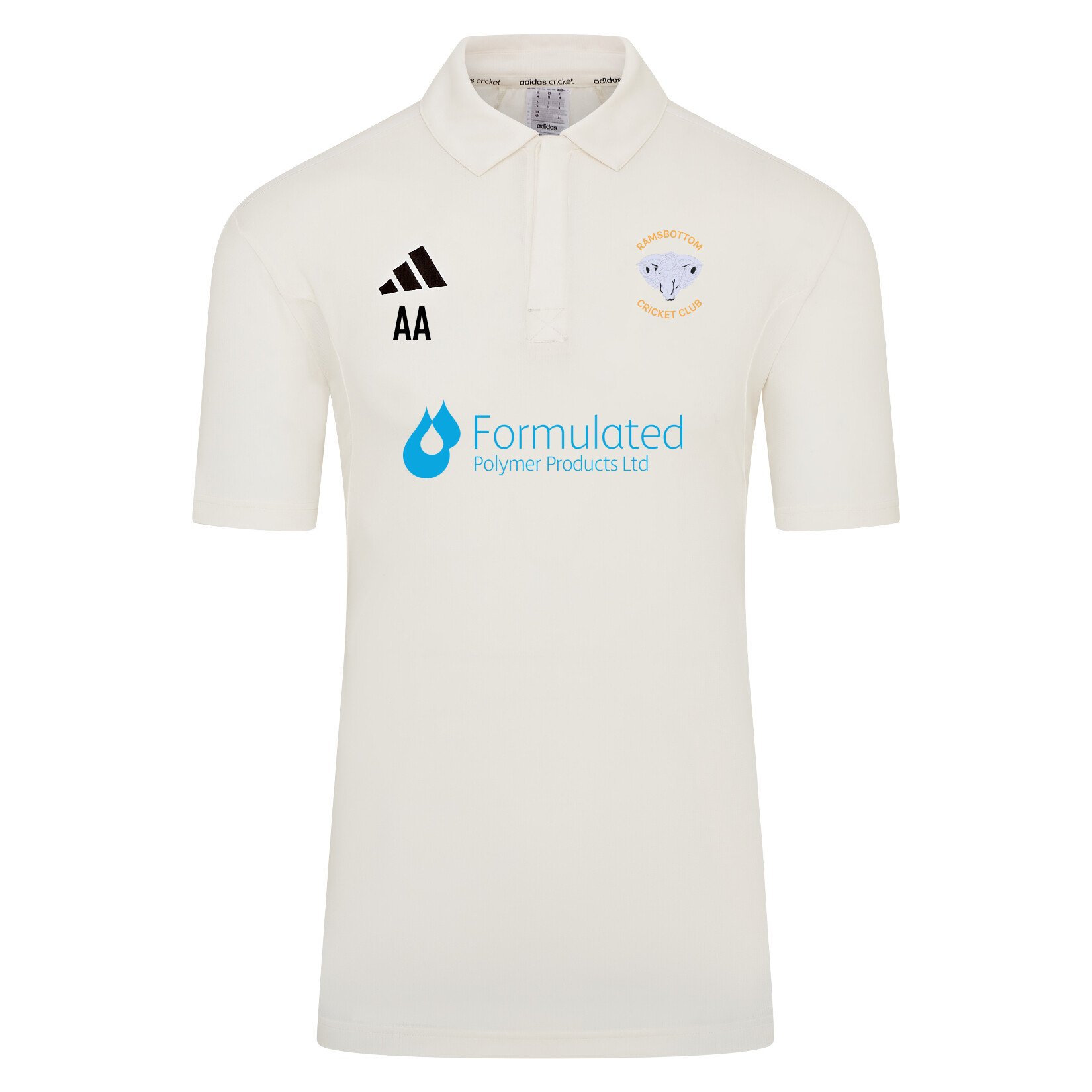 adidas-SS Elite Short Sleeve Cricket Shirt - Ivory/White