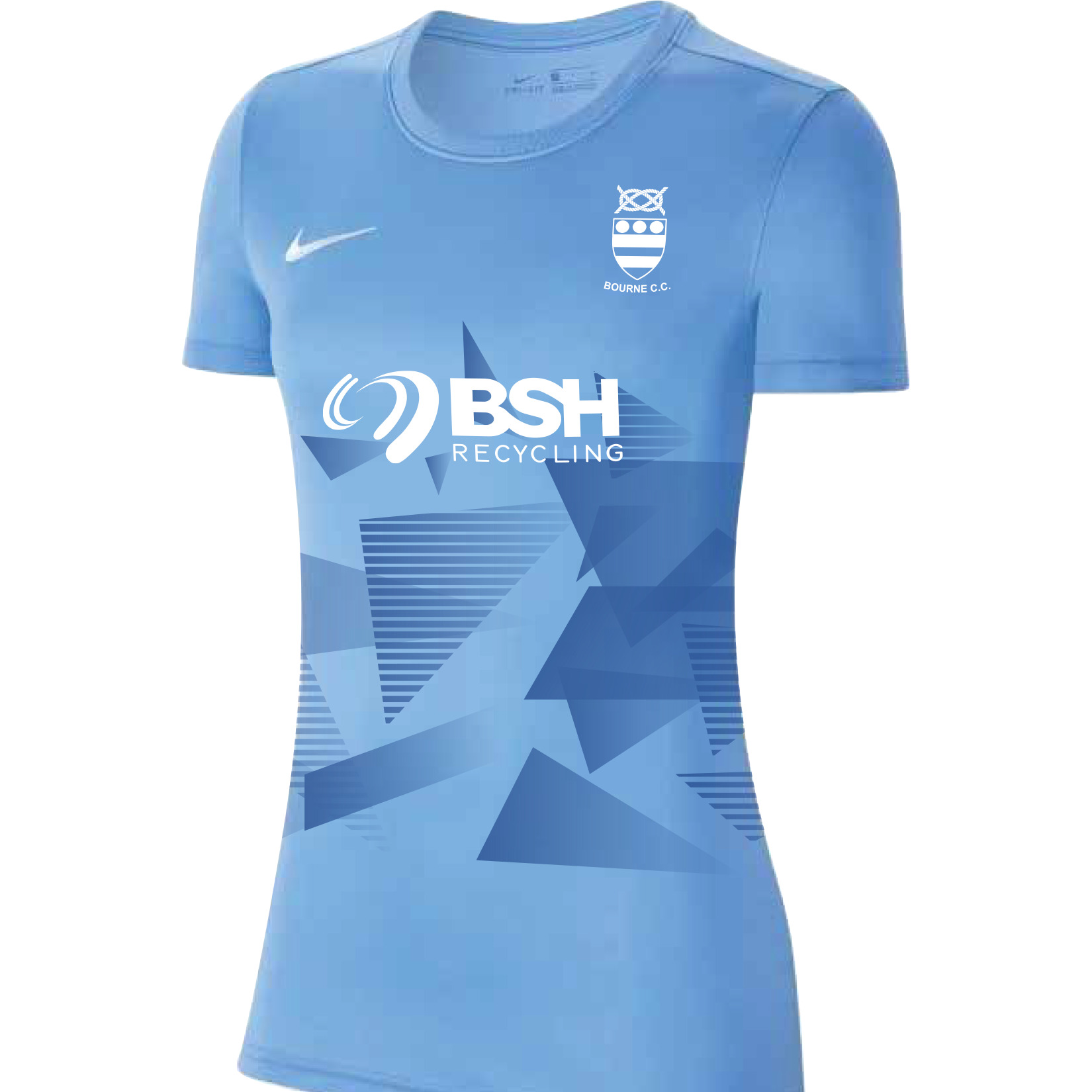 Nike Park VII Dri-FIT Womens Short Sleeve Shirt - University Blue/White