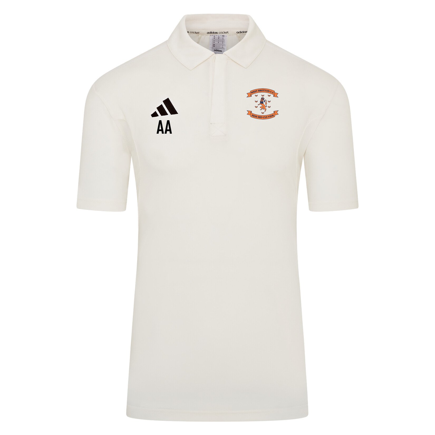 adidas-SS Elite Short Sleeve Cricket Shirt - Ivory/White