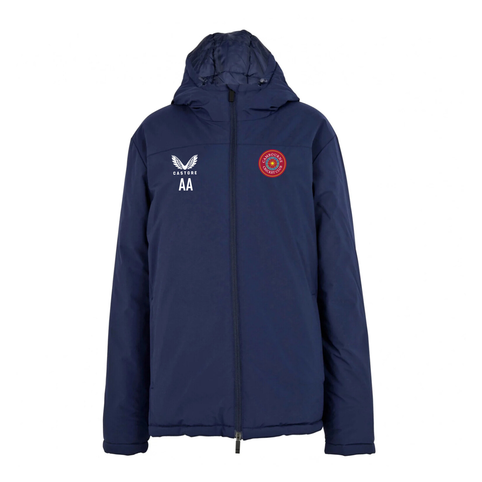 Castore Standard Length Bench Jacket - Navy/White