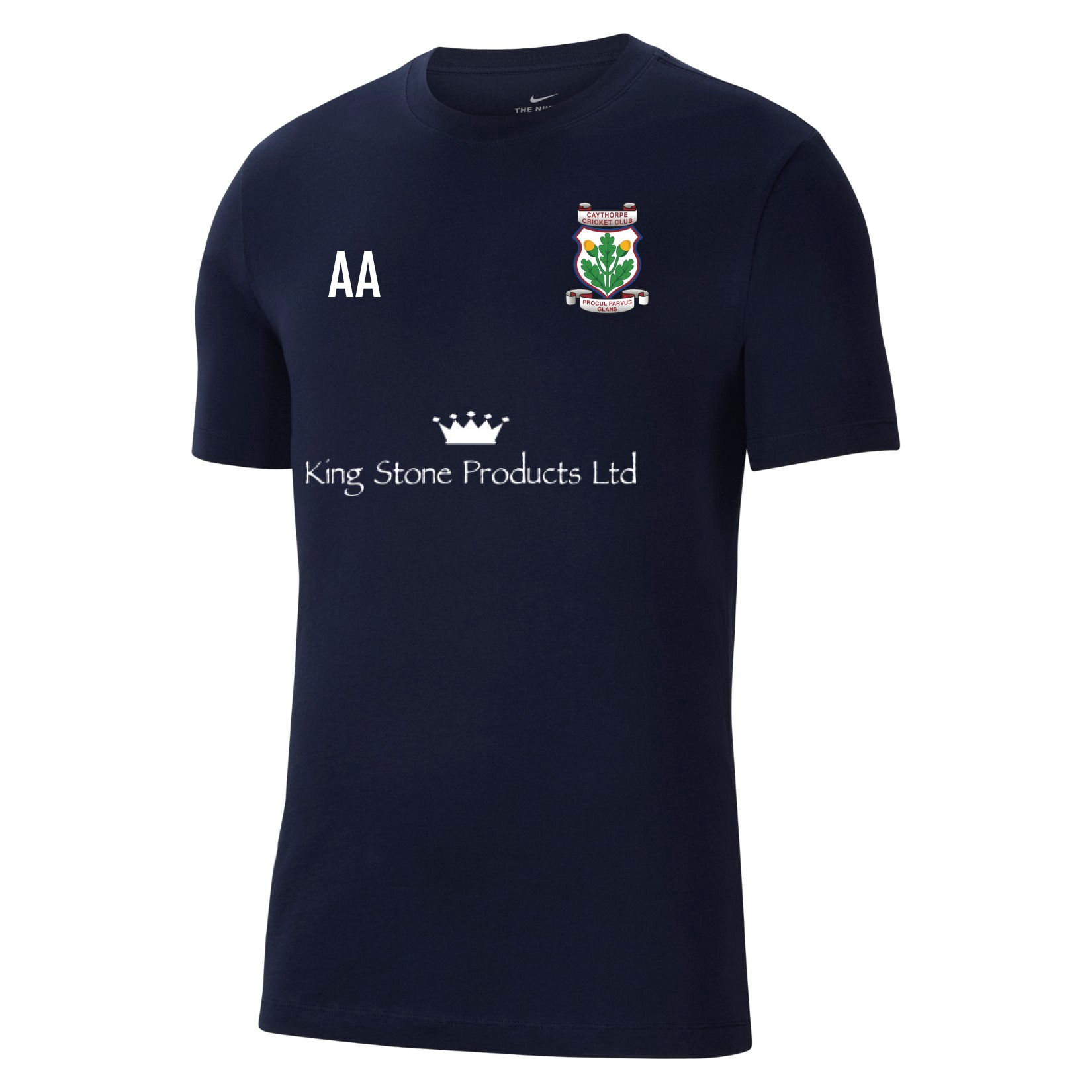 Nike Team Club 20 Cotton T-Shirt (M) - Obsidian/White